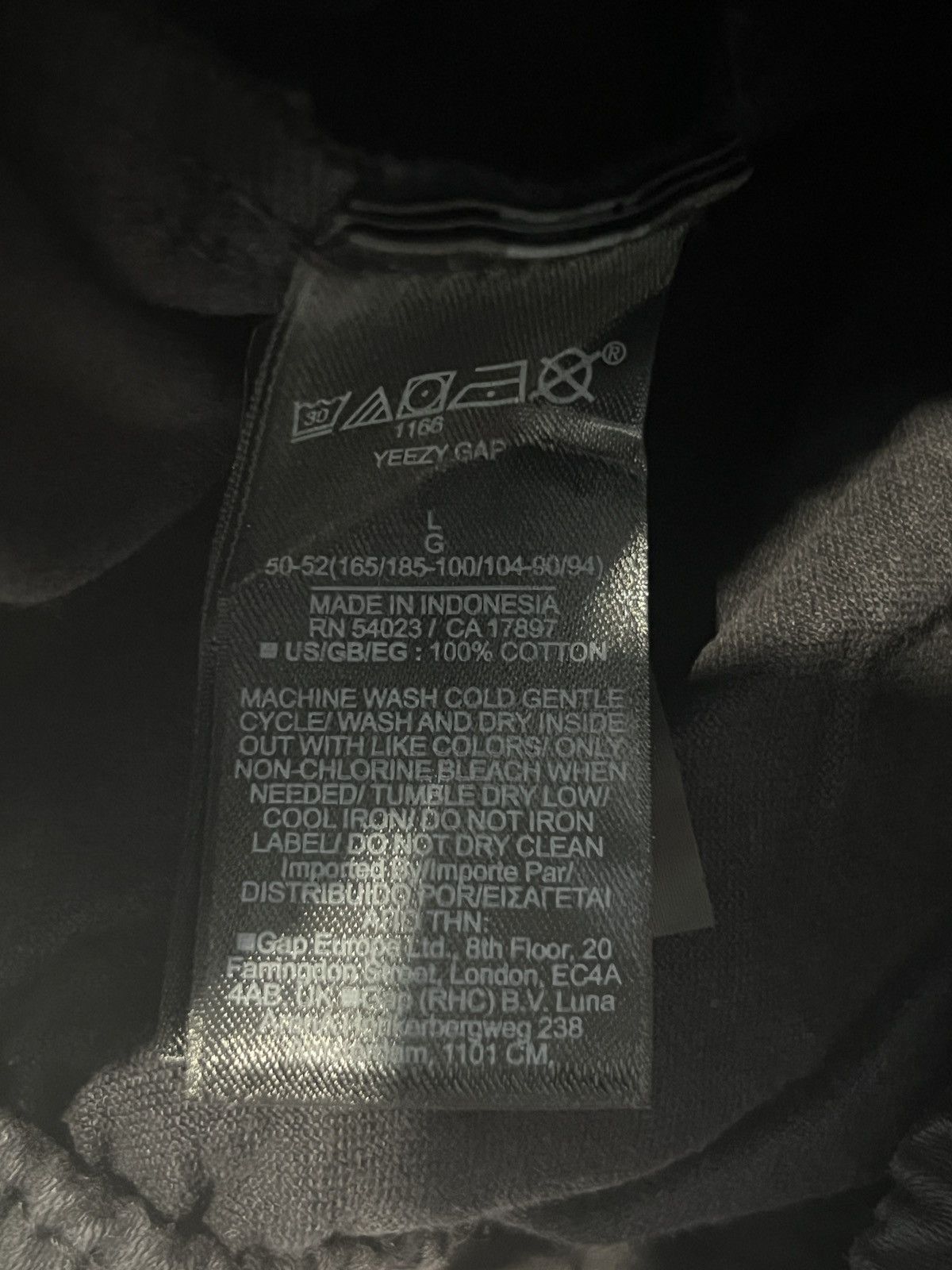 Balenciaga × Gap × Yeezy Yeezy Gap Sateen Cargo Pants Black Size Large (UNRELEASED) Size US 34 / EU 50 - 5 Thumbnail