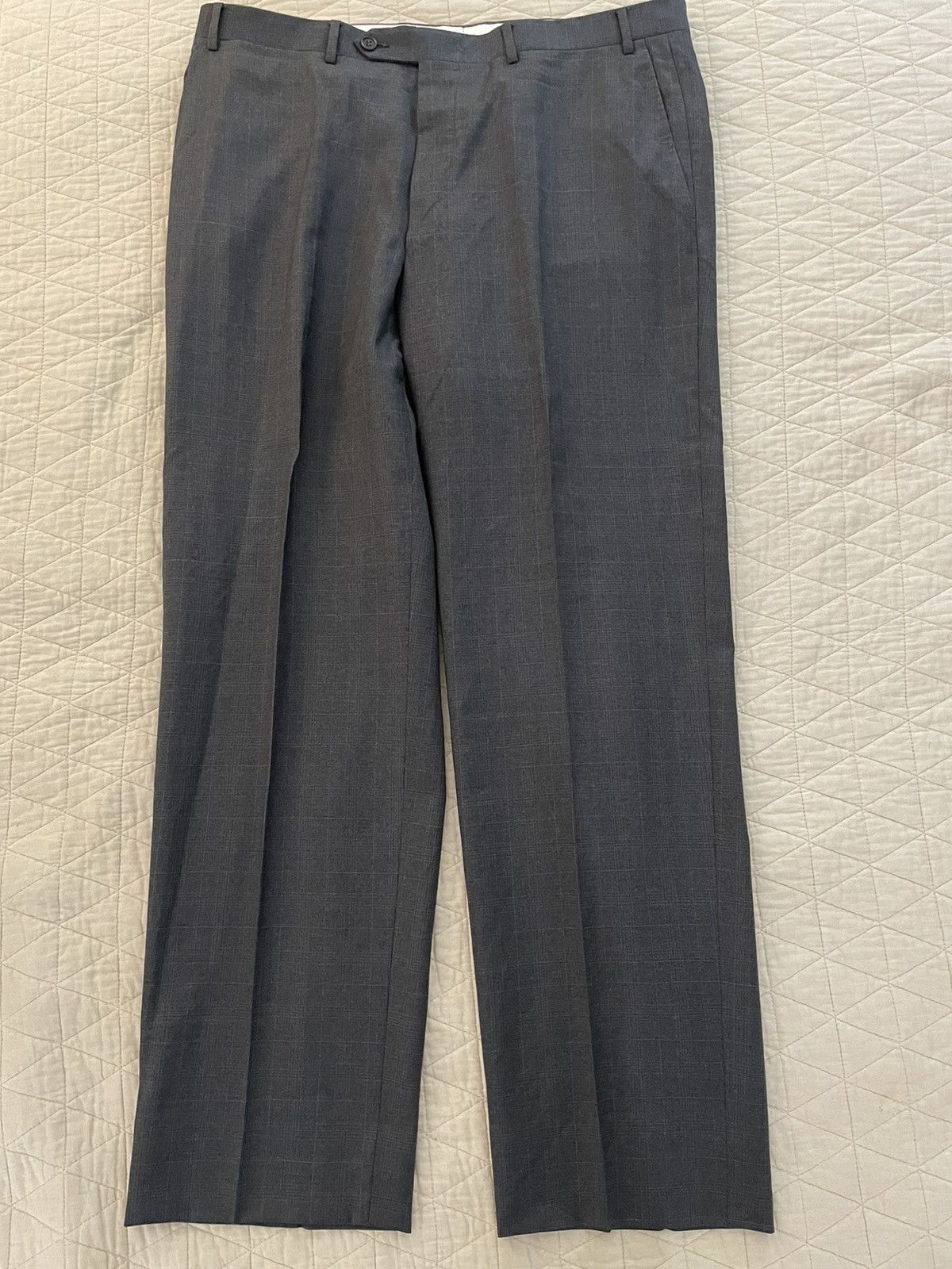 Canali Subtle Check Wool Suit Size 42L - 9 Thumbnail