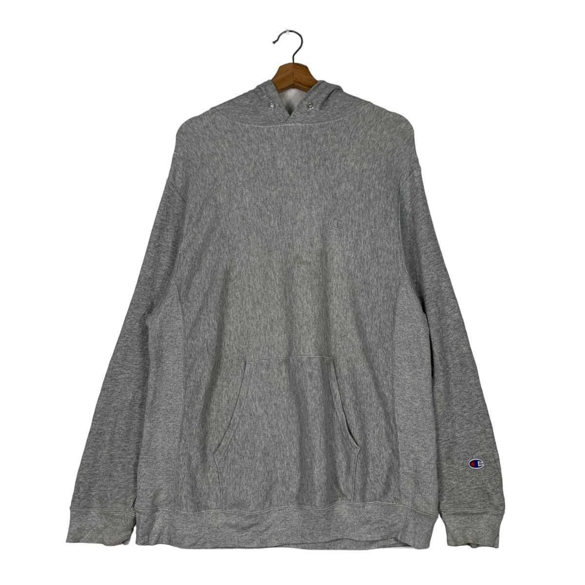 90's CHAMPION Reverse Weave Plain Pullover Hoodies #0797-C36