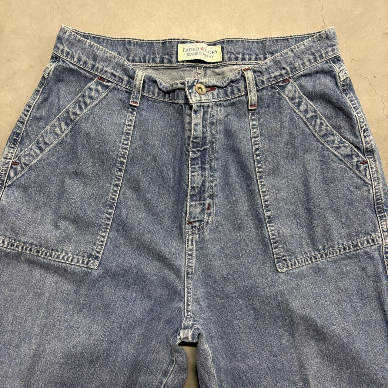 Vintage Crazy Vintage Y2K/2000s Baggy Medium Blue Wash Denim Jeans! Size US 32 / EU 48 - 4 Thumbnail