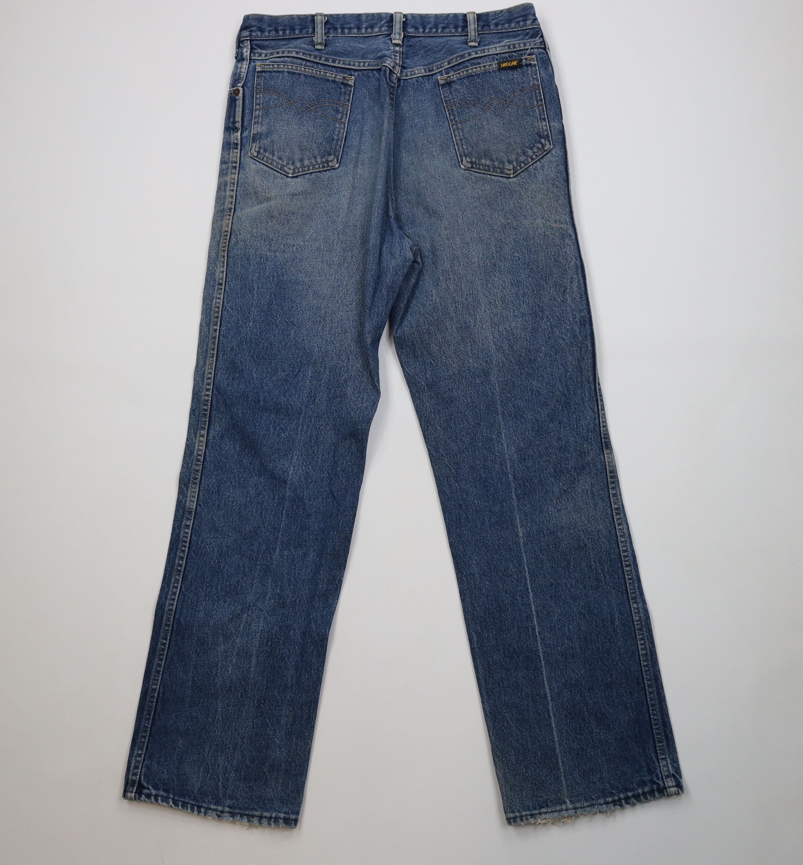 Vintage Vintage 70s Streetwear Flared Wide Leg Denim Jeans USA Size US 34 / EU 50 - 11 Thumbnail