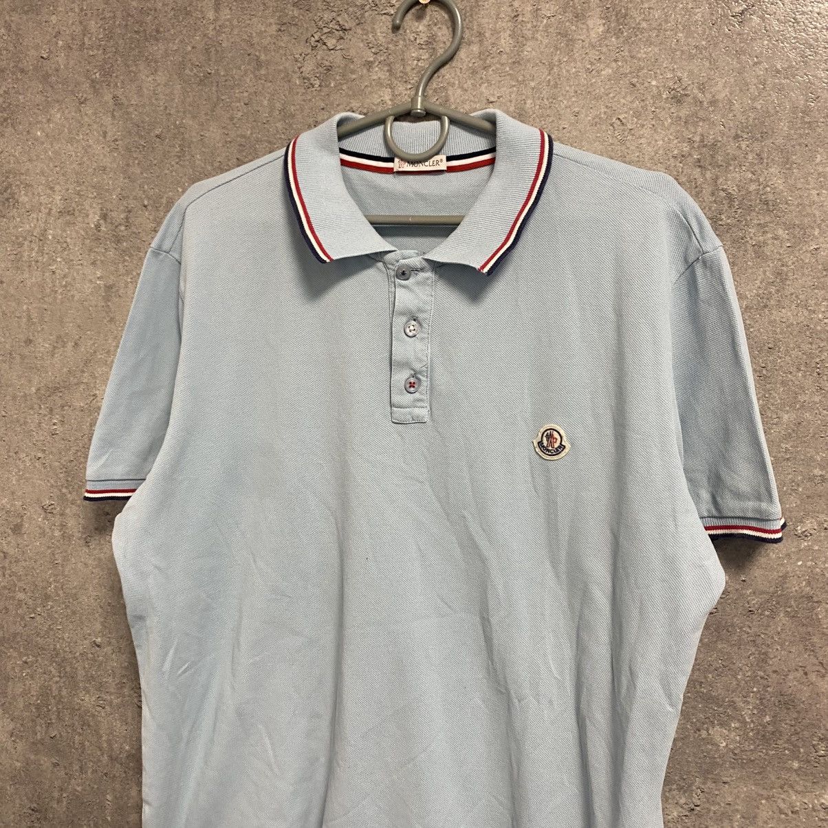 Moncler Moncler Polo Maglia Shirt Light Blue Size US M / EU 48-50 / 2 - 3 Thumbnail