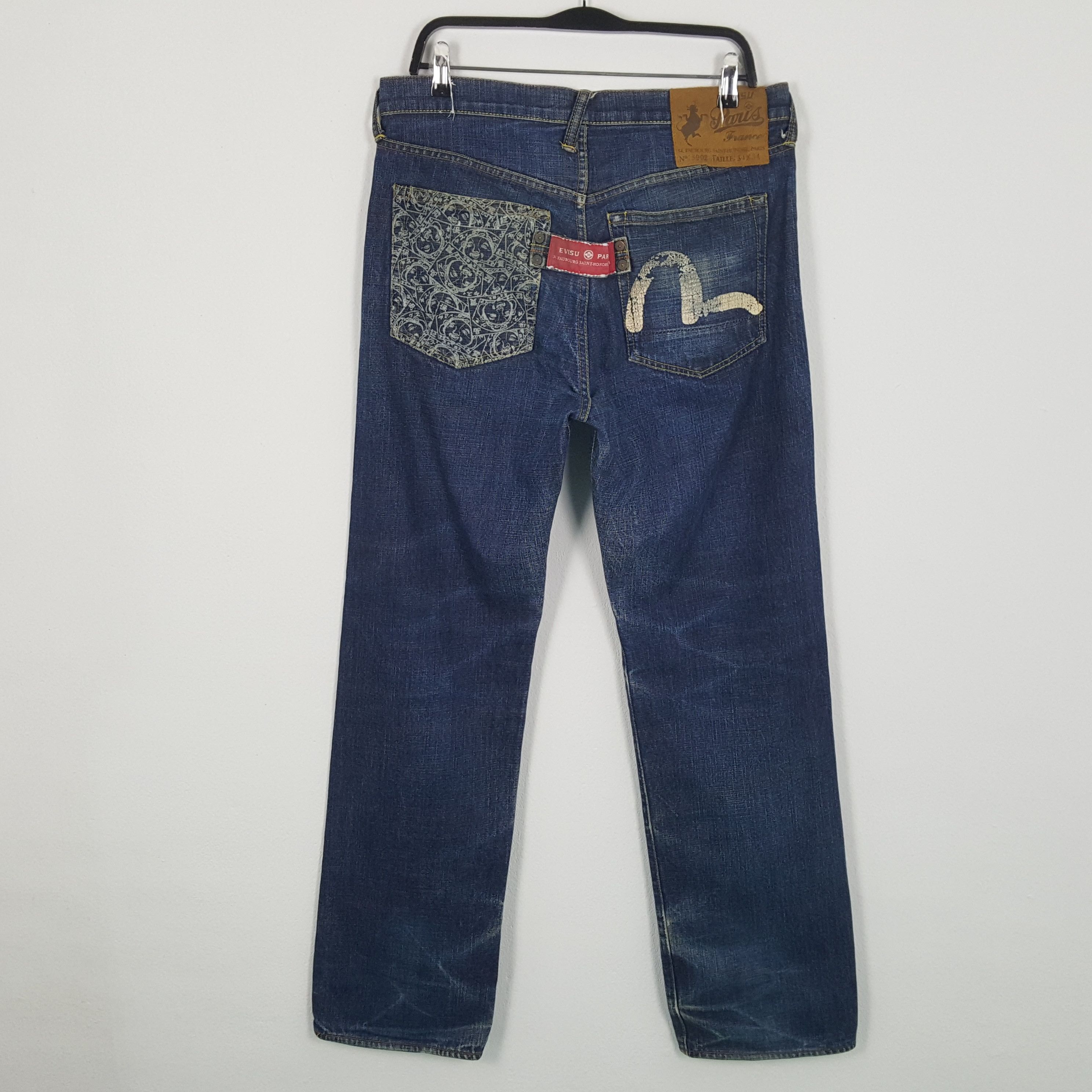 Japanese Brand × Vintage EVISU Japanese Brand Streetwear Custom Daicock Jeans Size US 34 / EU 50 - 4 Thumbnail