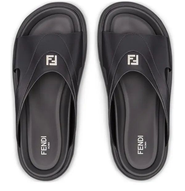 Fendi o1s1wg110525 Slides in Black Size US 8 / EU 41 - 3 Thumbnail