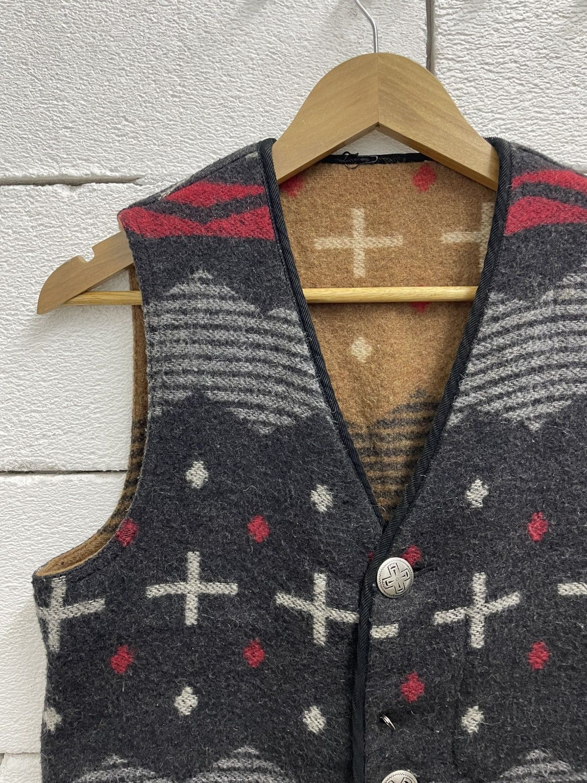 Beams Plus Beams+ x Saltwater Cowboy Reversible Wool Vest Size US M / EU 48-50 / 2 - 3 Thumbnail