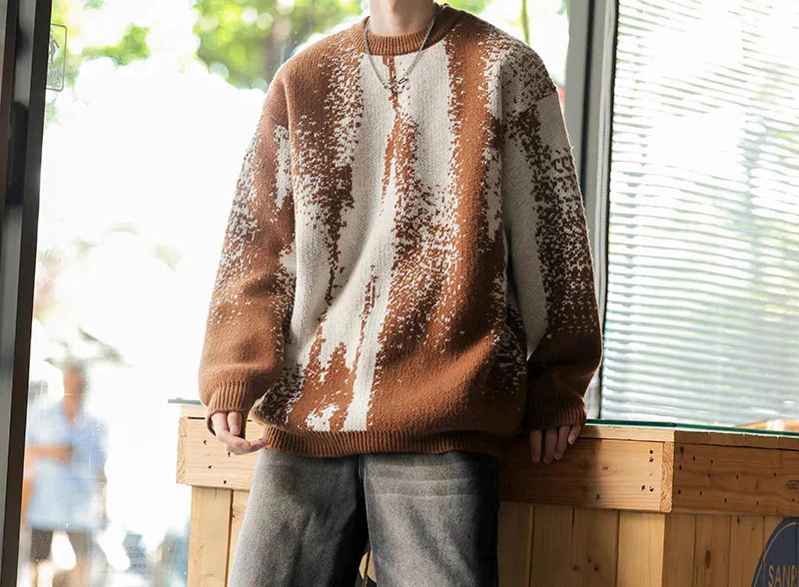 Other Abstract Print Crew Neck Sweater Size US M / EU 48-50 / 2 - 1 Thumbnail