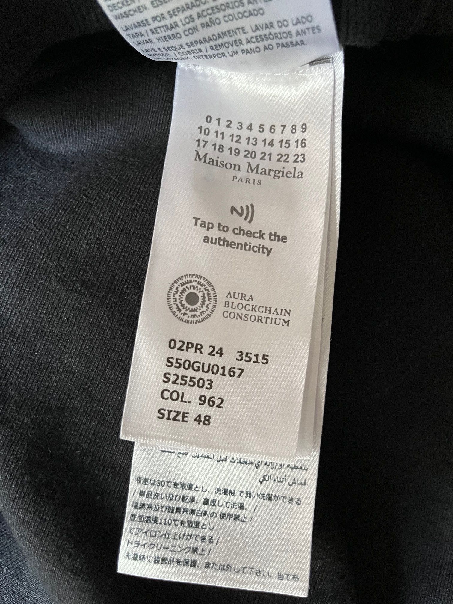 Maison Margiela Maison Margiela Embroidered Logo Cotton Hoodie Size US M / EU 48-50 / 2 - 5 Thumbnail