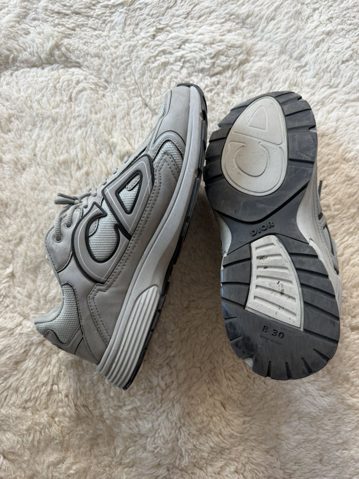 Dior B30 Silver Gray Dior Sneakers Size US 11 / EU 44 - 3 Thumbnail