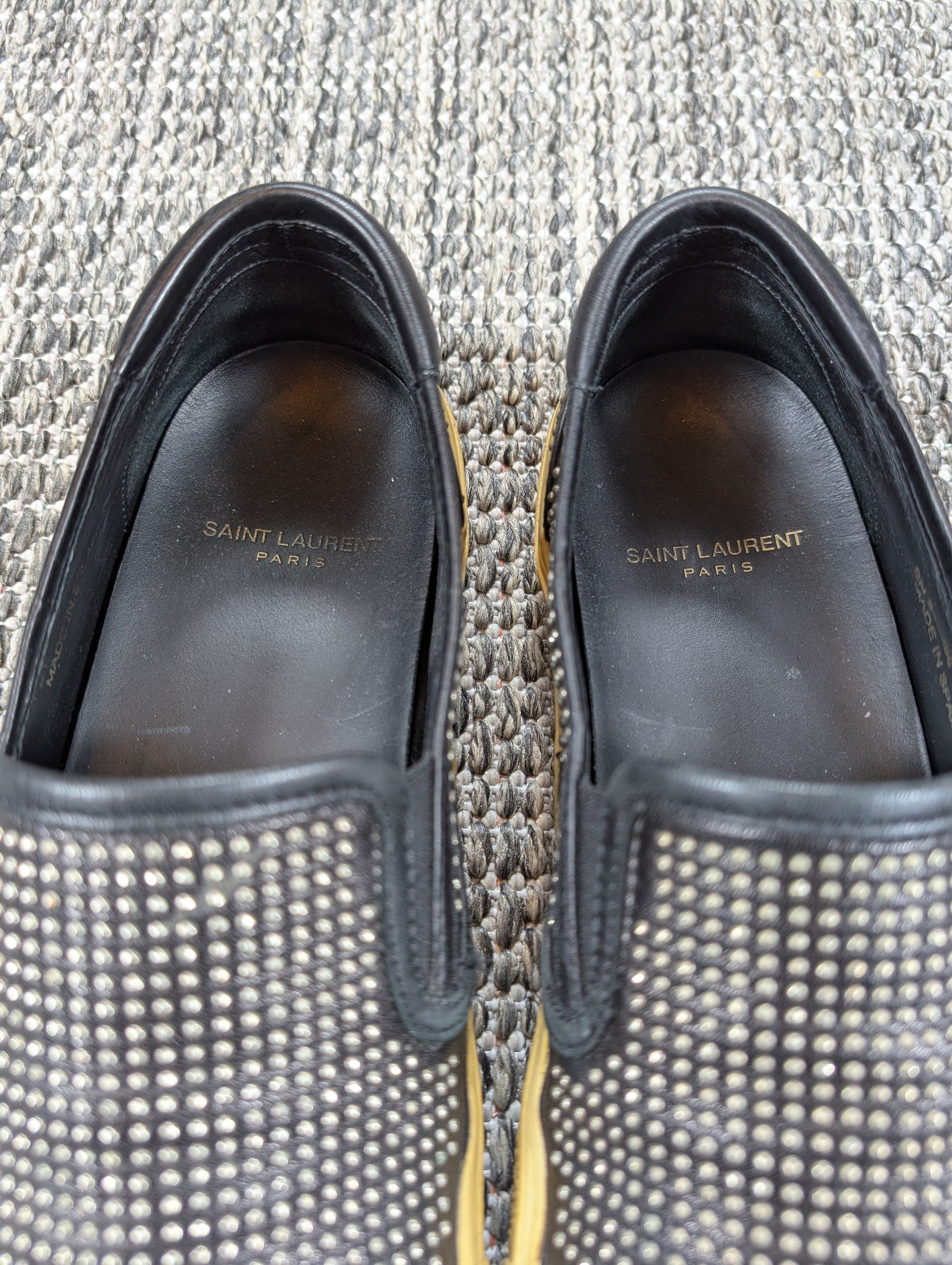 Saint Laurent Paris Saint Laurent Hedi Slimane FW14 Studded Slip On Sneakers Size US 8.5 / EU 41-42 - 5 Thumbnail