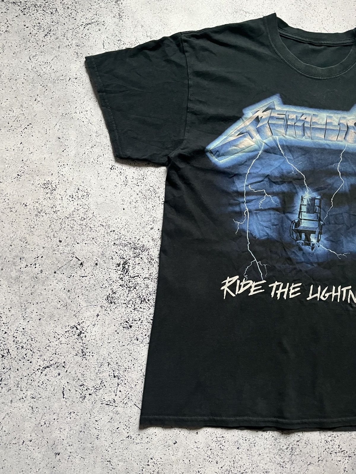 Band Tees × Metallica × Vintage Vintage 2007 Metallica Ride The Lightning Metal Band T-shirt Size US L / EU 52-54 / 3 - 3 Thumbnail