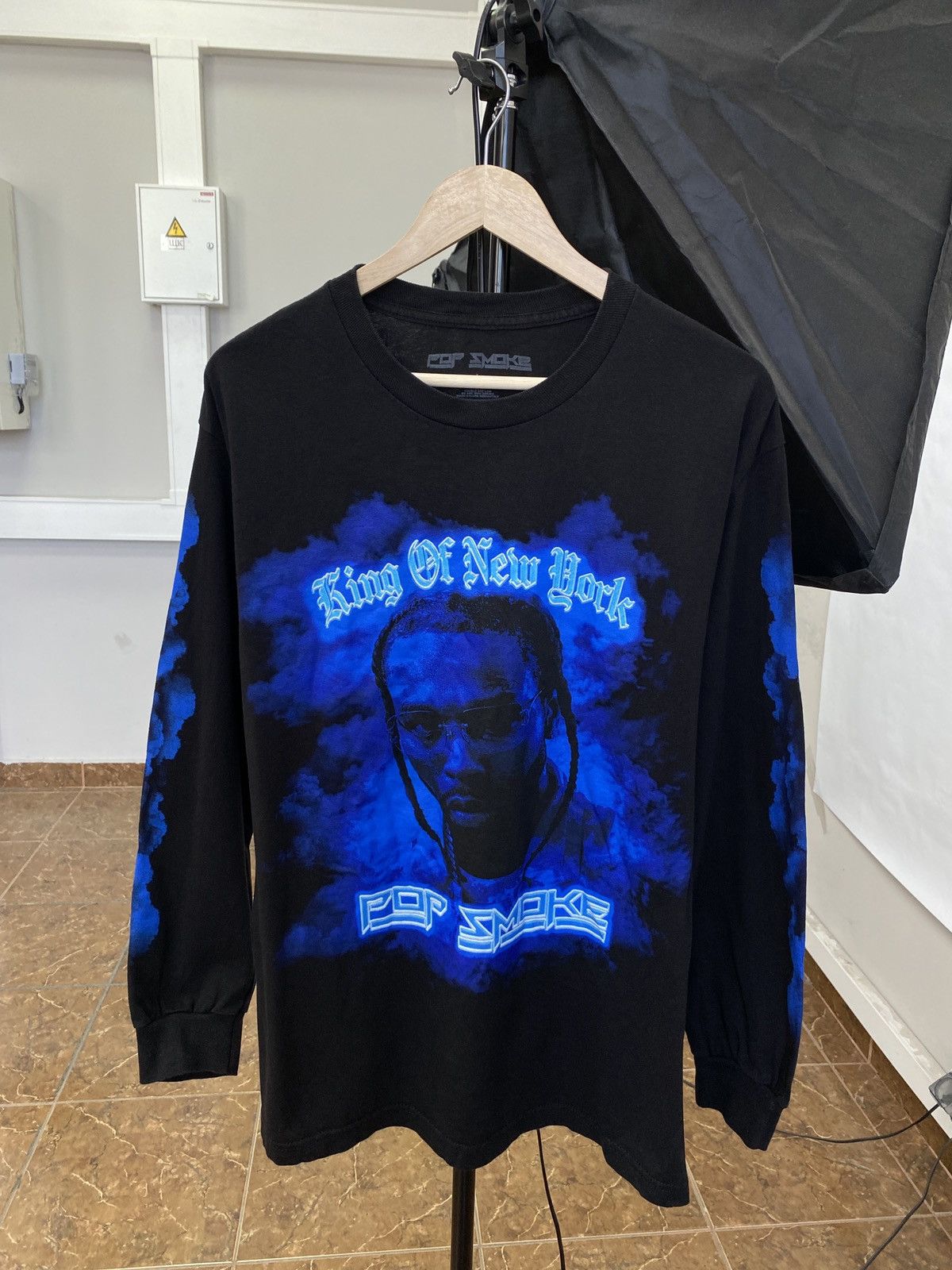 Band Tees 🇺🇸 Y2K Pop Smoke King of New York Rap Long Sleeve Travis Size US L / EU 52-54 / 3 - 1 Thumbnail