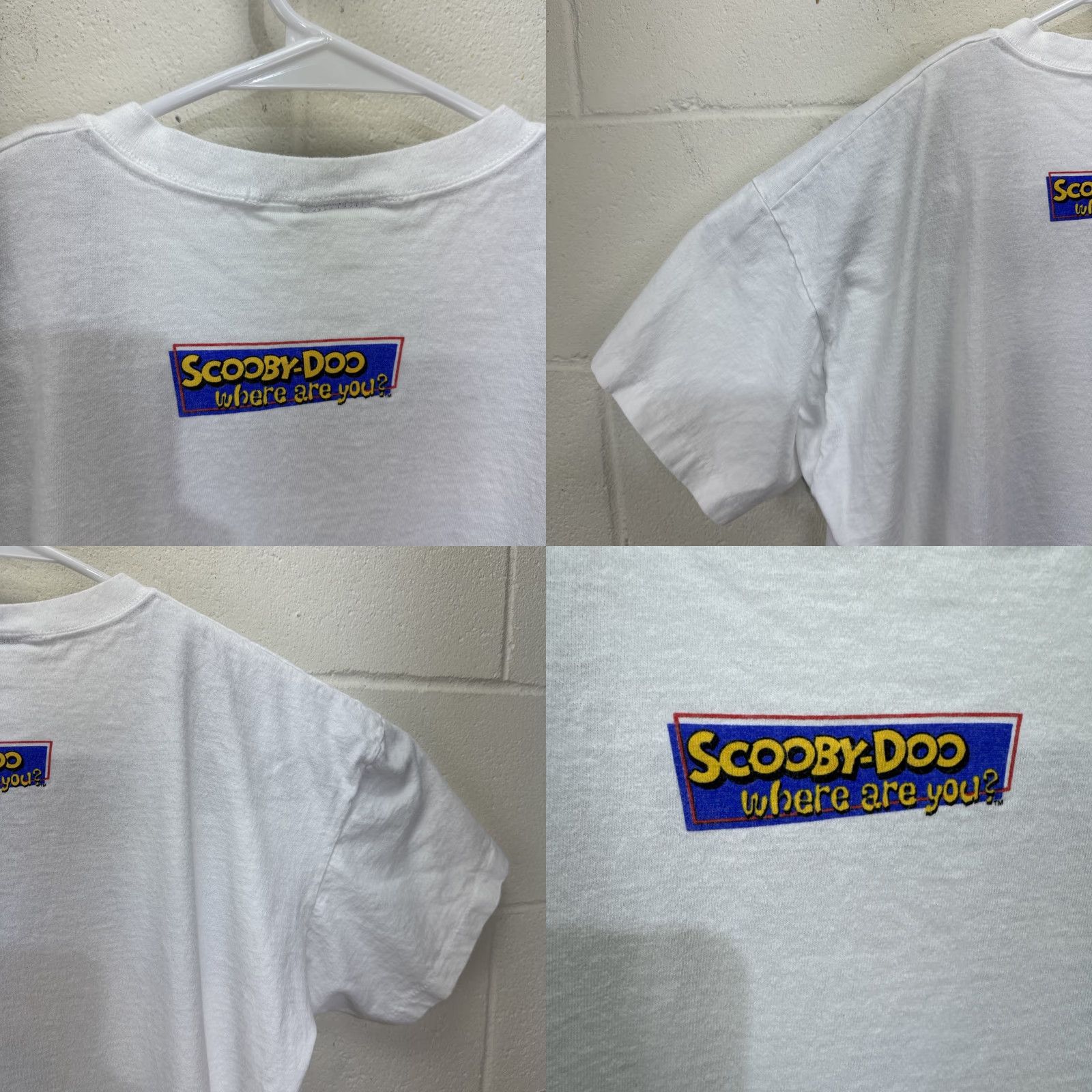 Vintage VINTAGE Scooby-Doo Cartoon Network T Shirt Men’s Large White 90s Graphic Print Short Sleeve Crew Neck Mens Size US L / EU 52-54 / 3 - 9 Thumbnail