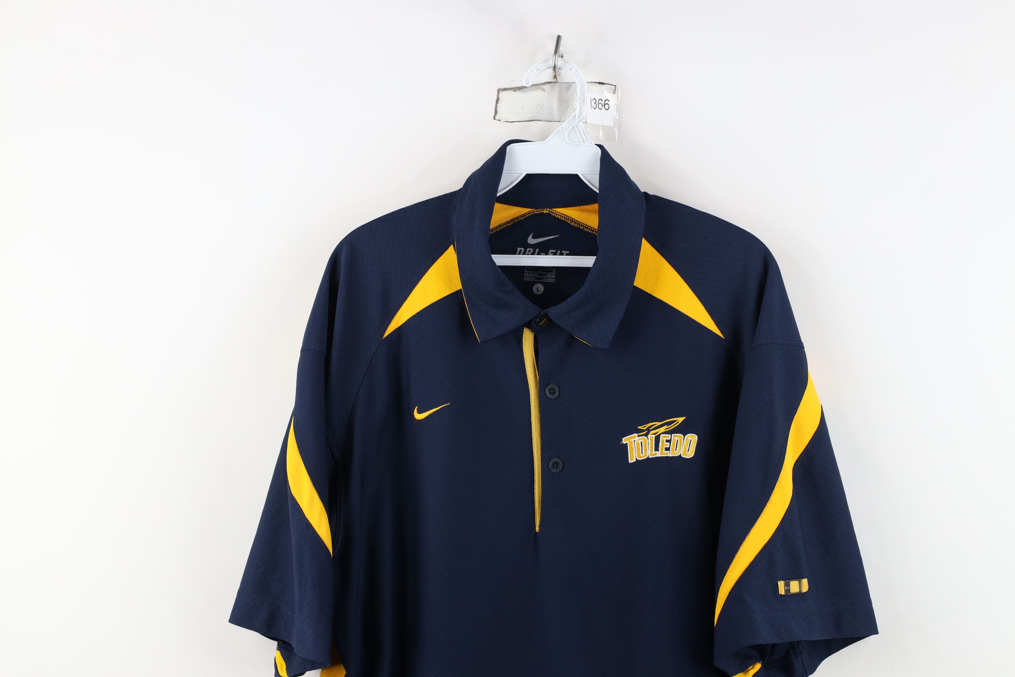Nike Nike University of Toledo Football Collared Polo Shirt Size US L / EU 52-54 / 3 - 2 Thumbnail