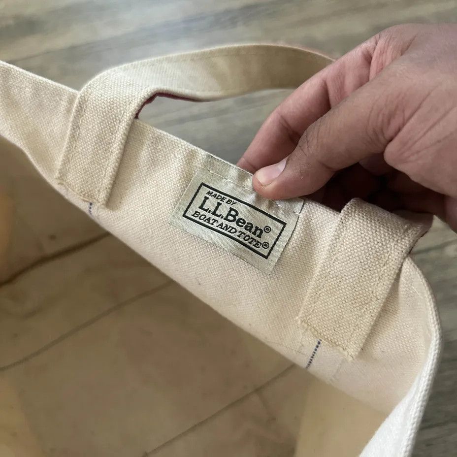 L.L. Bean Vintage L.L. Bean Boat And Tote Red Canvas Tote Bag Size ONE SIZE - 4 Thumbnail