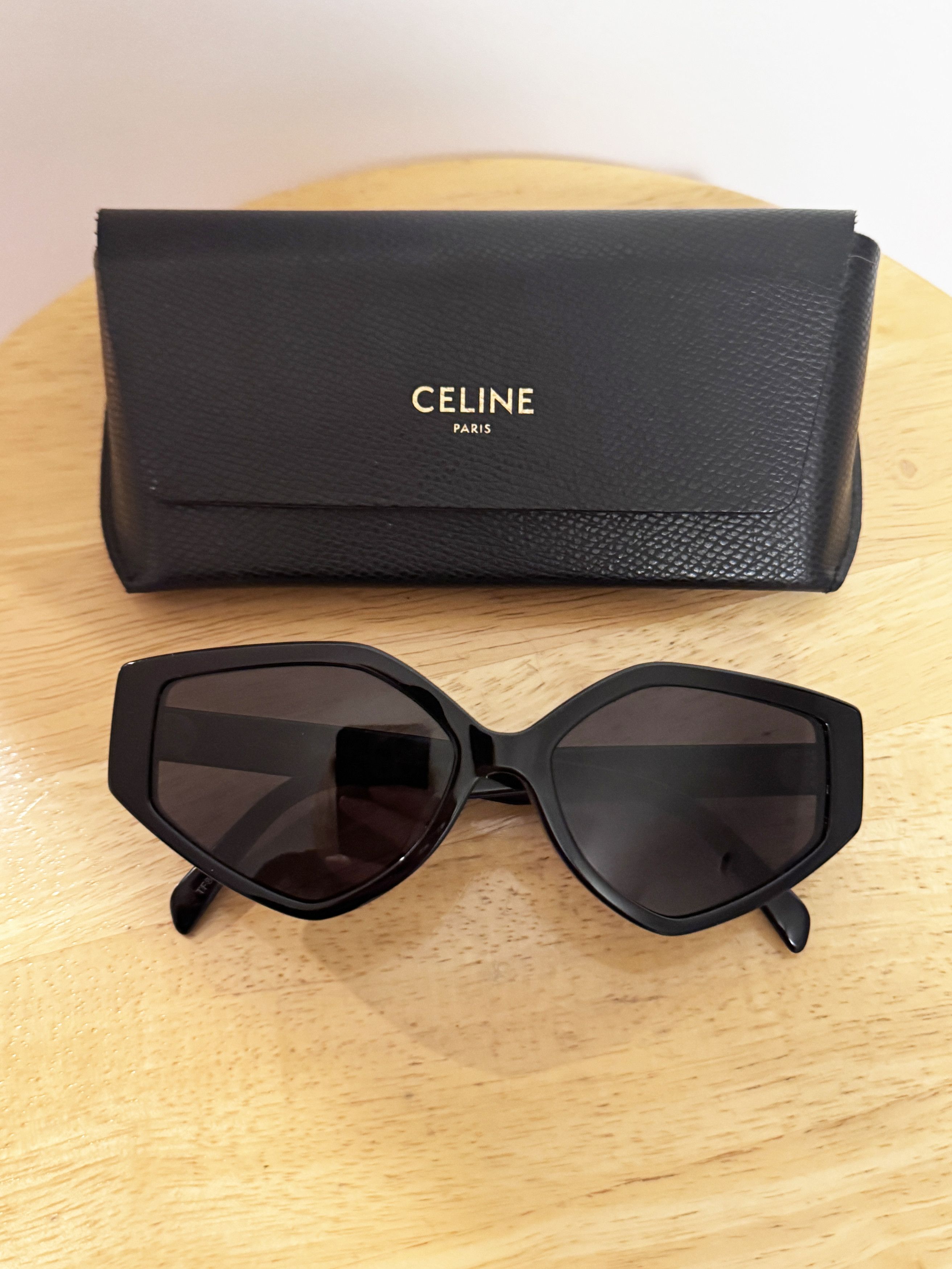 Celine Celine CL40229F Black Angular Geometric Sunglasses Size ONE SIZE - 3 Thumbnail