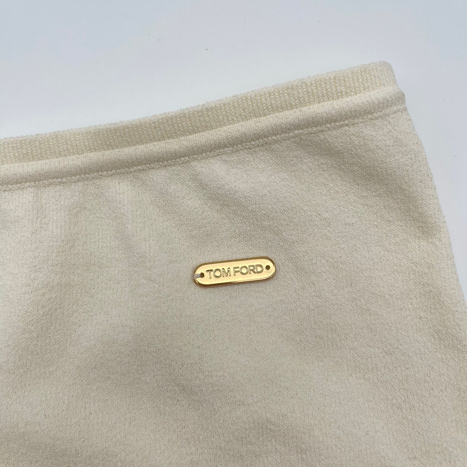 Tom Ford TOM FORD | NWT Jersey Knicker in Off White Boy Short S Size 26" / US 2 / IT 38 - 7 Thumbnail