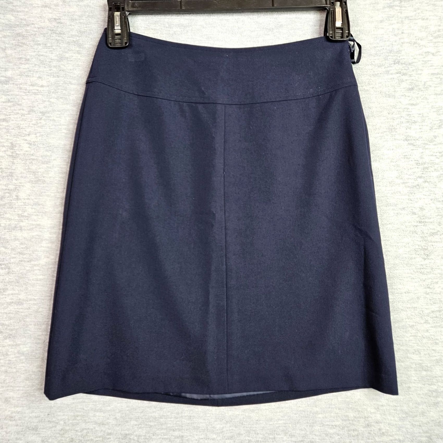 Tommy Hilfiger Tommy Hilfiger Women Skirt Size 0 Navy A-Line Mini NWT Regular Short Vintage: No, 0? Size 25" / US 0 / IT 36 - 2 Thumbnail