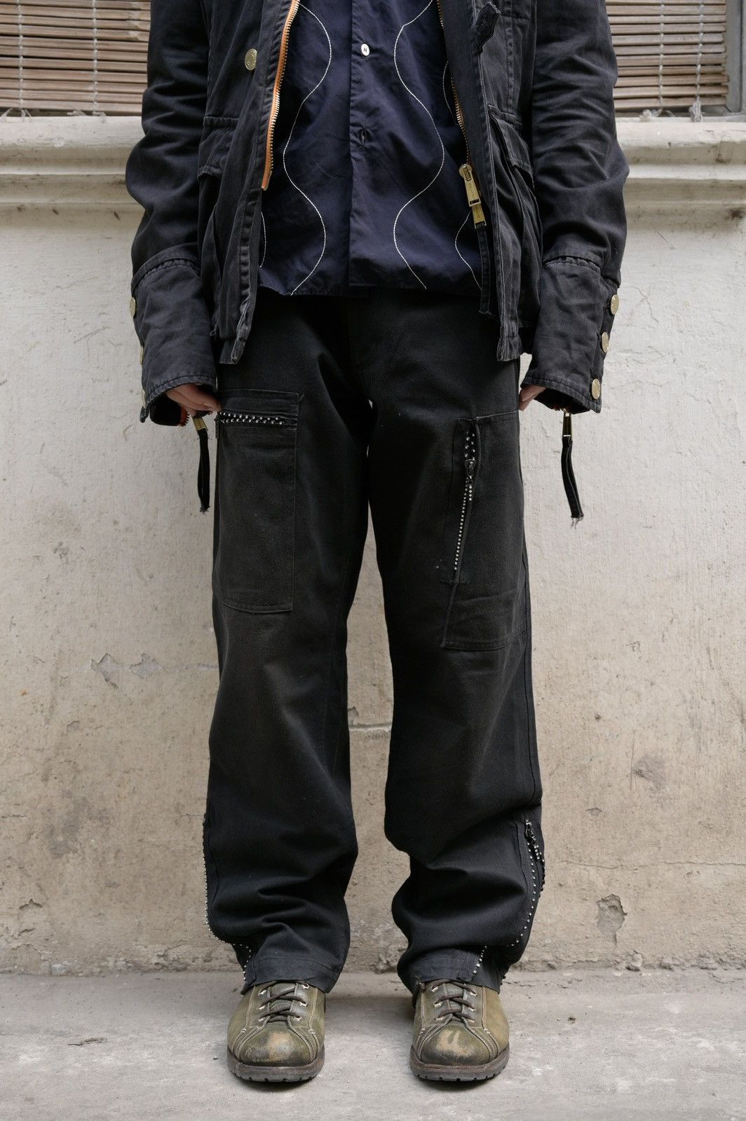 Sophnet. Sophnet. x Swarovski SS2008 stone studs cargo pant Size US 30 / EU 46 - 3 Thumbnail