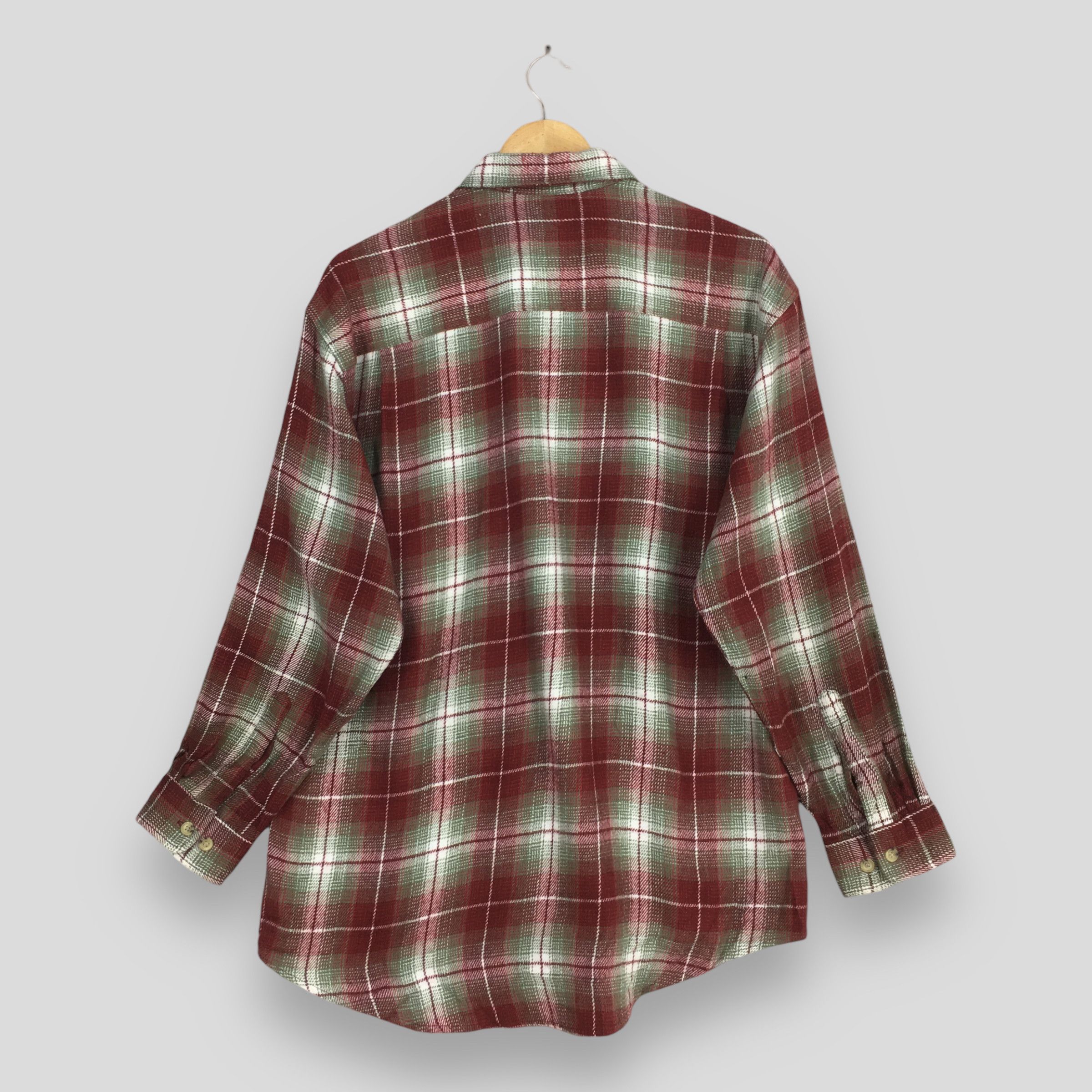 Vintage Vintage 1980s Plaid Shadow Tartan Checkered Flannel Size US L / EU 52-54 / 3 - 7 Thumbnail