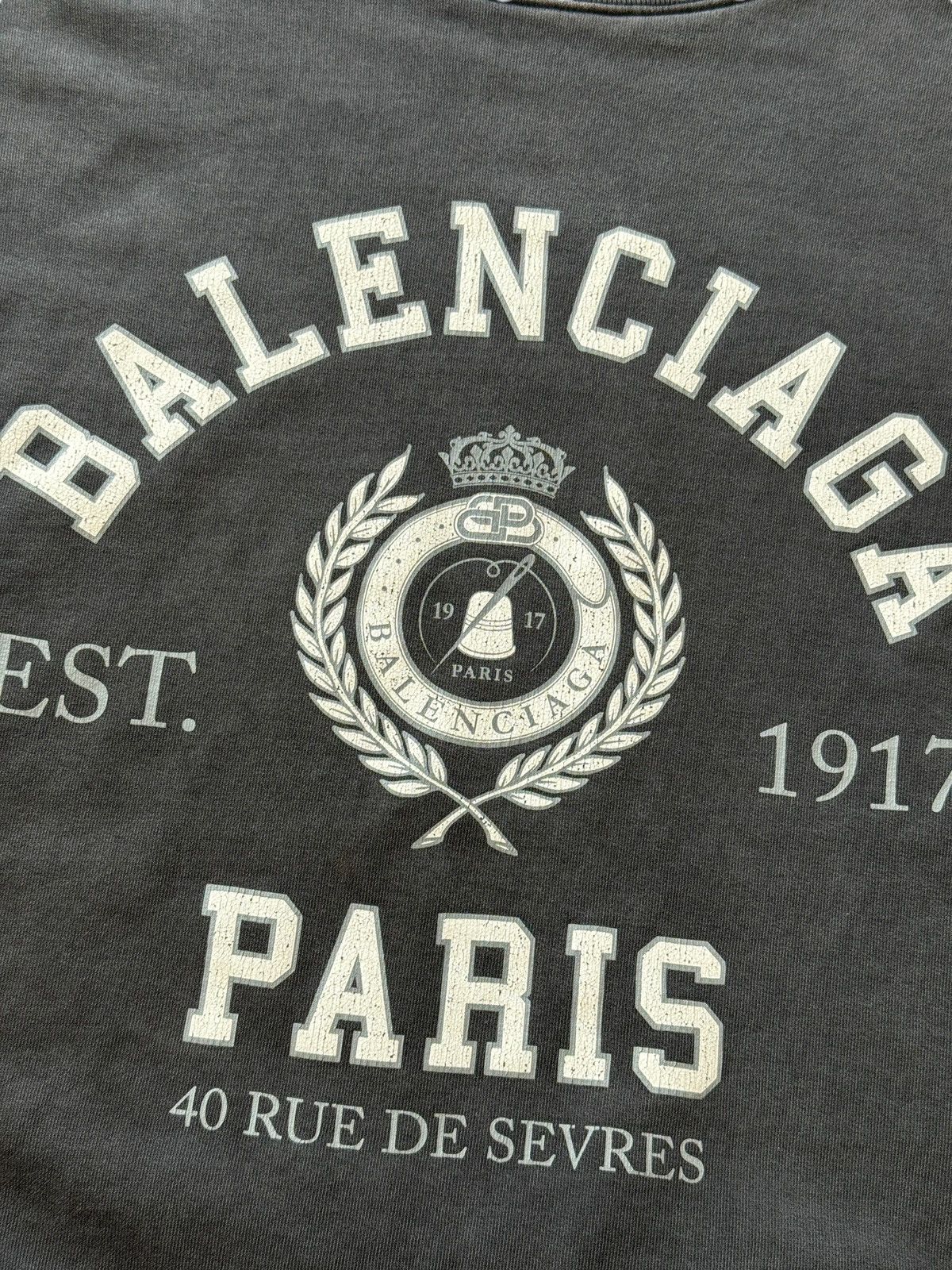Balenciaga *RARE* BALENCIAGA DEMNA 1917 COLLEGE CREWNECK Size US L / EU 52-54 / 3 - 7 Thumbnail