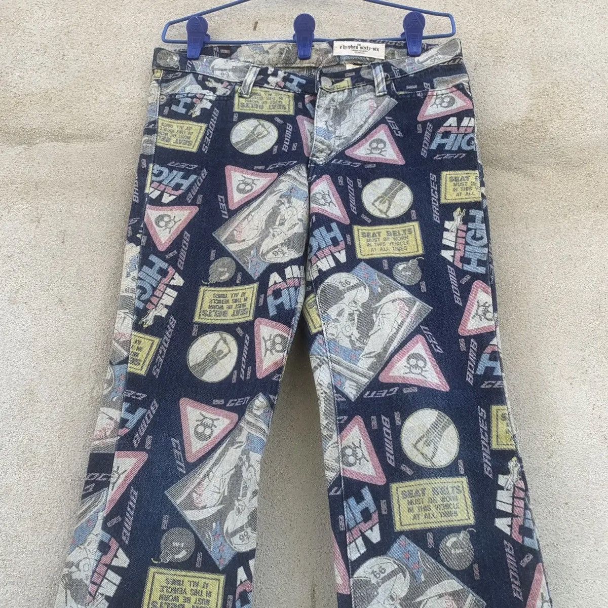 HyperDenim ‼️ RARE 💥 UNDERGROUND HYPE JEANS FULL PRINTED RUGGED PANTS Size US 30 / EU 46 - 3 Thumbnail