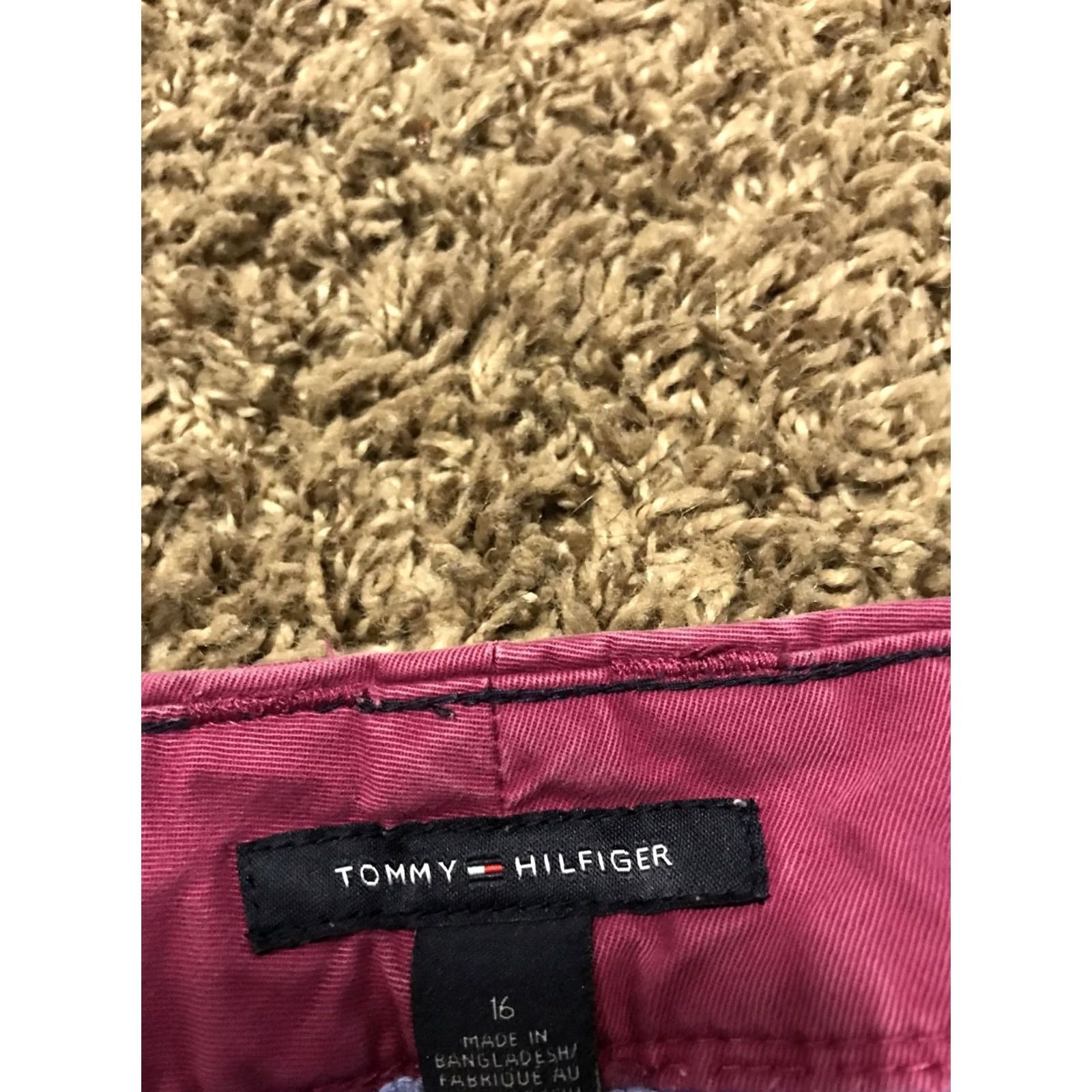 Tommy Hilfiger Tommy Hilfiger Womens Pants Chino Straight 31in Inseam 37in Waist Purple Cotton Canvas Regular Size 16 Pockets Vintage N/A Size 38" / US 16 / IT 52 - 2 Thumbnail