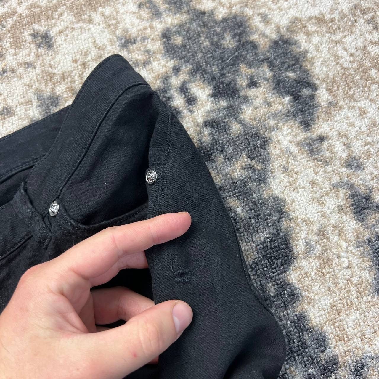 Versus Versace Versace Versus Luxury Black Skinny Fit Denim Jeans Size 30" / US 8 / IT 44 - 10 Thumbnail