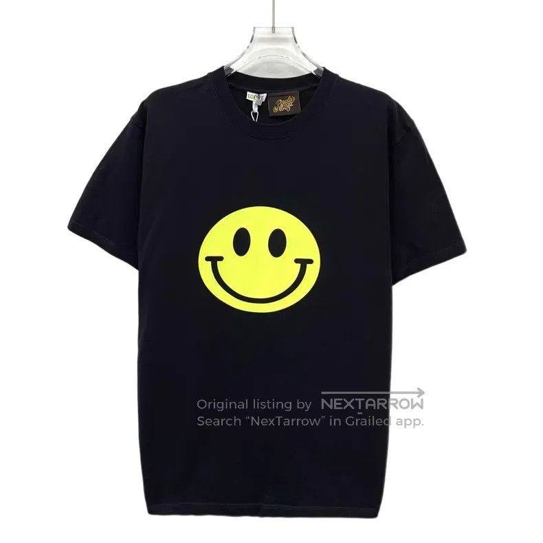 Loewe Loewe Black smiley face print cotton round neck short slee Size S / US 4 / IT 40 - 1 Thumbnail