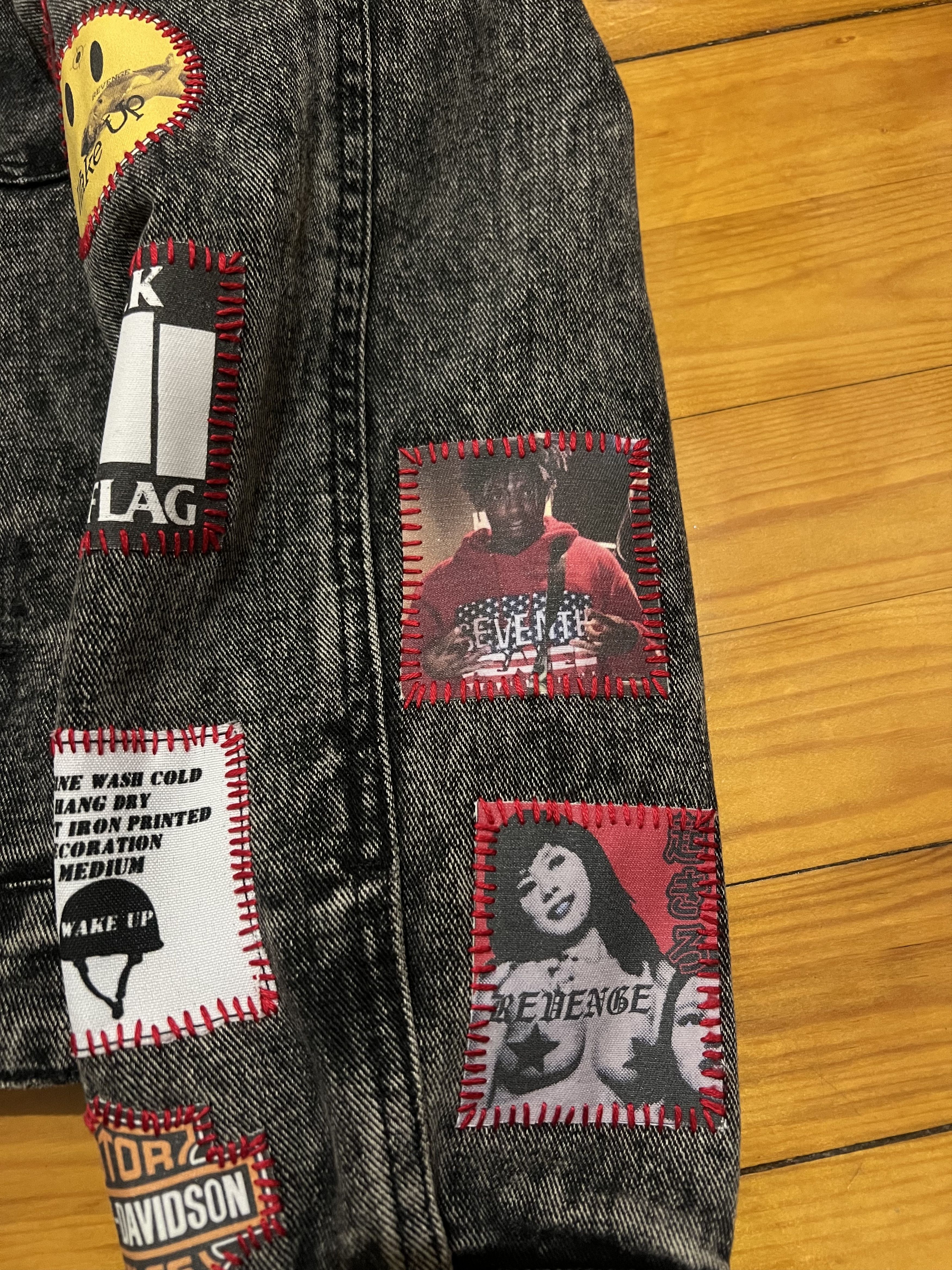 Japanese Brand 1OF1 gray Grail Ifsixwasnine mst-alike punk patched jacket Size US M / EU 48-50 / 2 - 15 Thumbnail