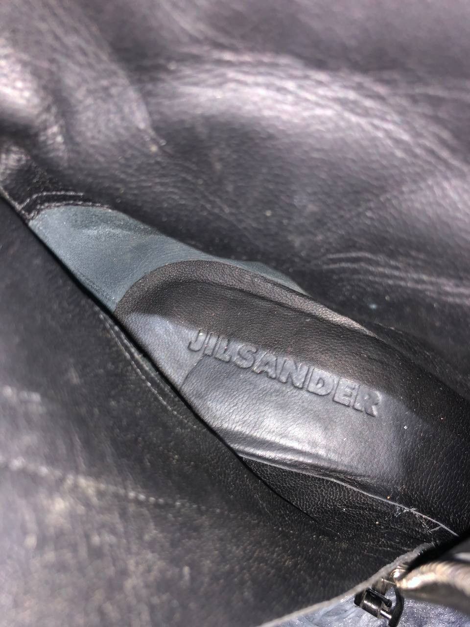 Jil Sander Jil Sander Wedge Ankle Zip Leather boots Size US 7.5 / IT 37.5 - 13 Thumbnail
