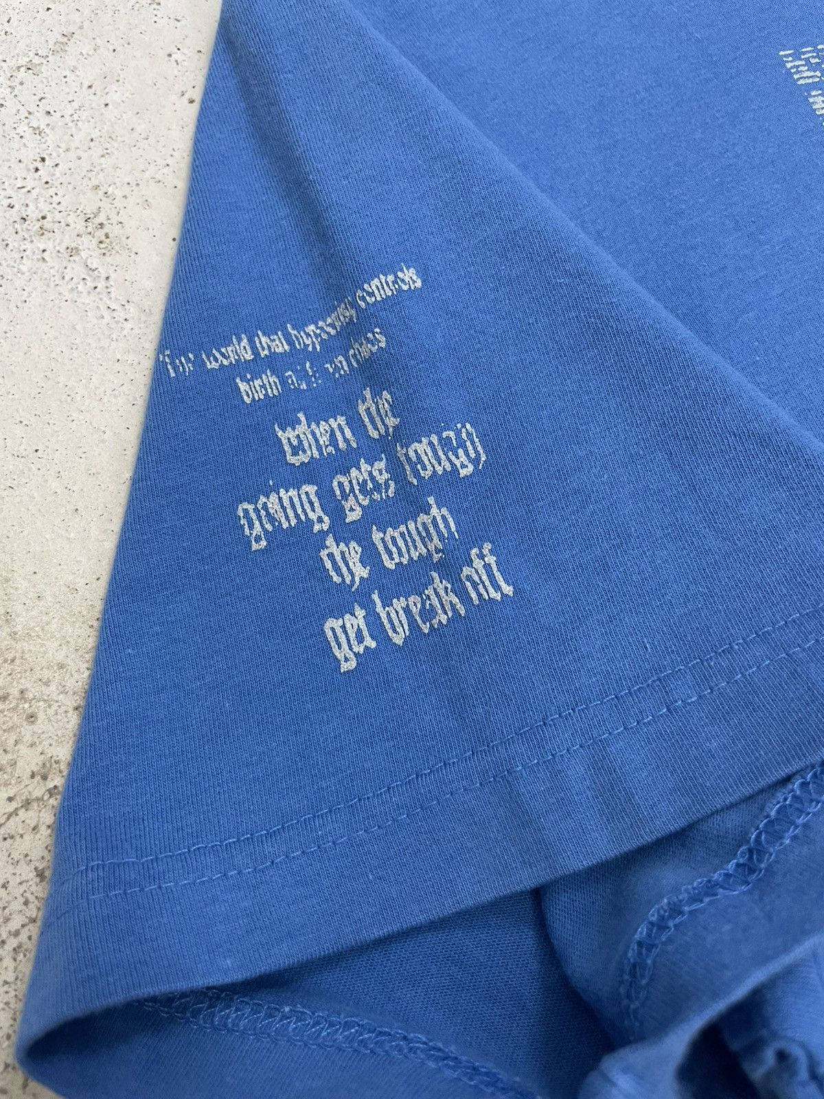 20471120 Newspaper Y2K Idiom Poem Backhit Breakoff Size US L / EU 52-54 / 3 - 9 Thumbnail