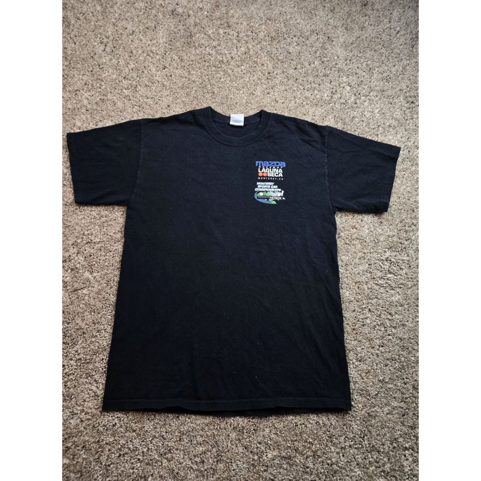 Gildan Mazda Racing Shirt Mens Medium Black Short Sleeve 2009 Laguna Seca Size US M / EU 48-50 / 2 - 2 Thumbnail