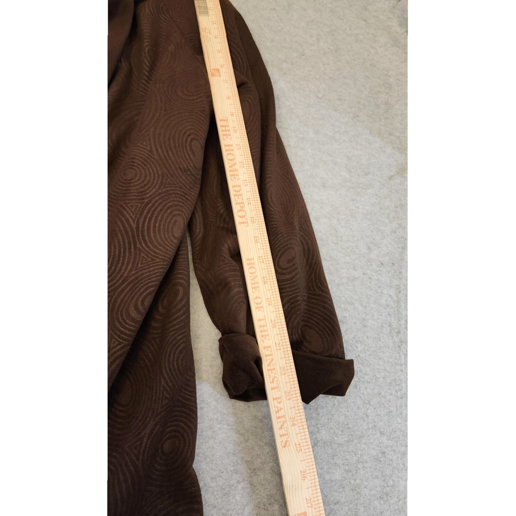 Vintage VINTAGE Chad Stevens 2 Piece Skirt Suit Set Womens 16W Brown Faux Suede Embossed USA Size 38" / US 16 / IT 52 - 7 Thumbnail