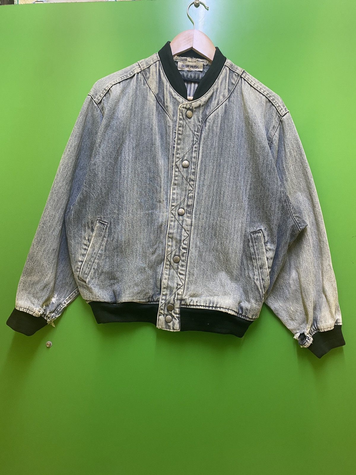 Blue Blue Japan × Japanese Brand × Vintage Blueway denim jacket Size US M / EU 48-50 / 2 - 1 Thumbnail