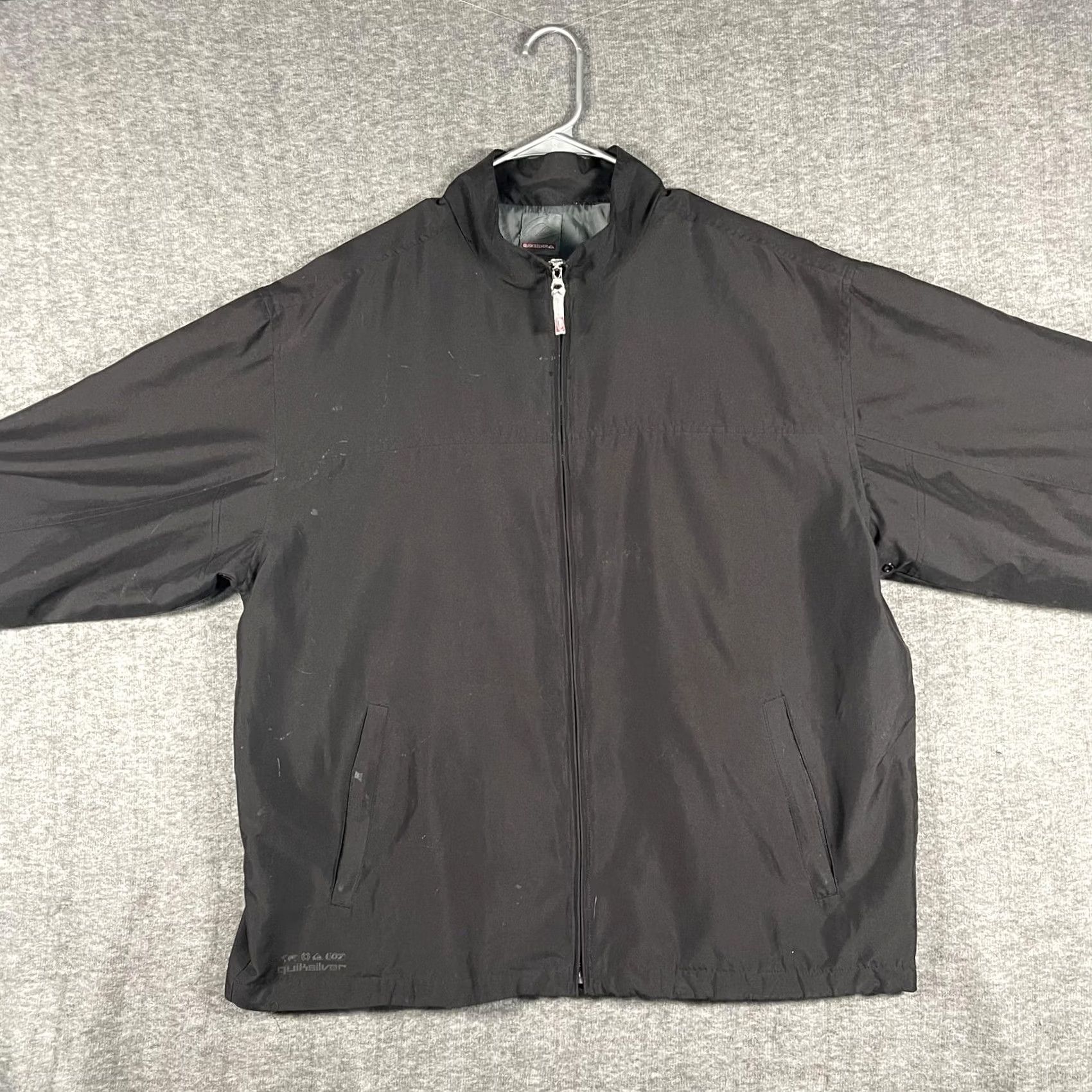 Quiksilver VINTAGE Quiksilver Jacket Mens XL Black Full Zip Lightweight Windbreaker Surf Casual Mens XL Black Full Zip Windbreaker Jacket Size US XXL / EU 58 / 5 - 3 Thumbnail