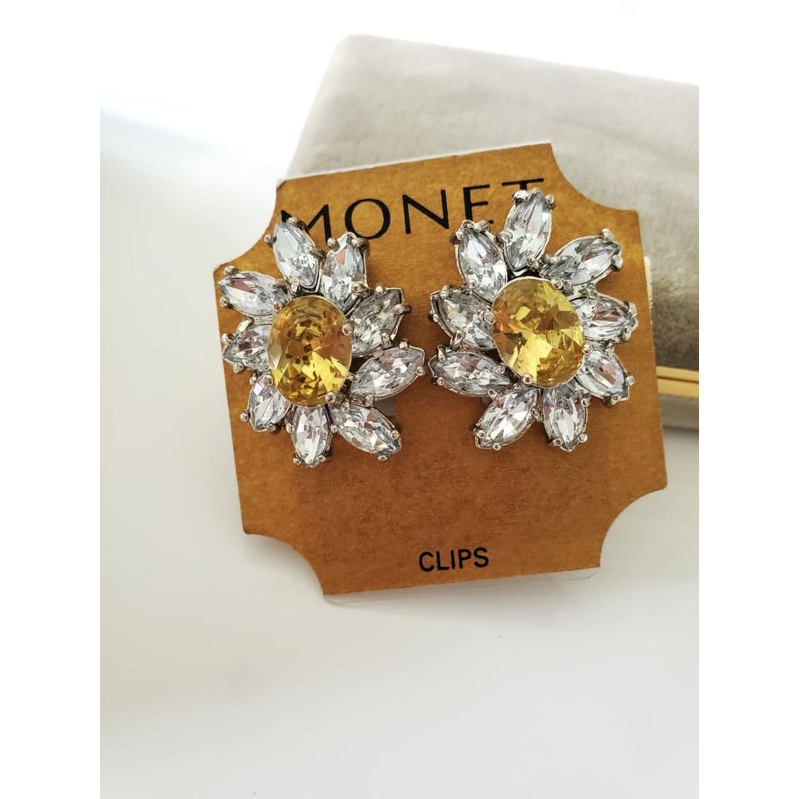 Monet Monet Designer Floral Clip-On Earrings Size ONE SIZE - 1 Thumbnail