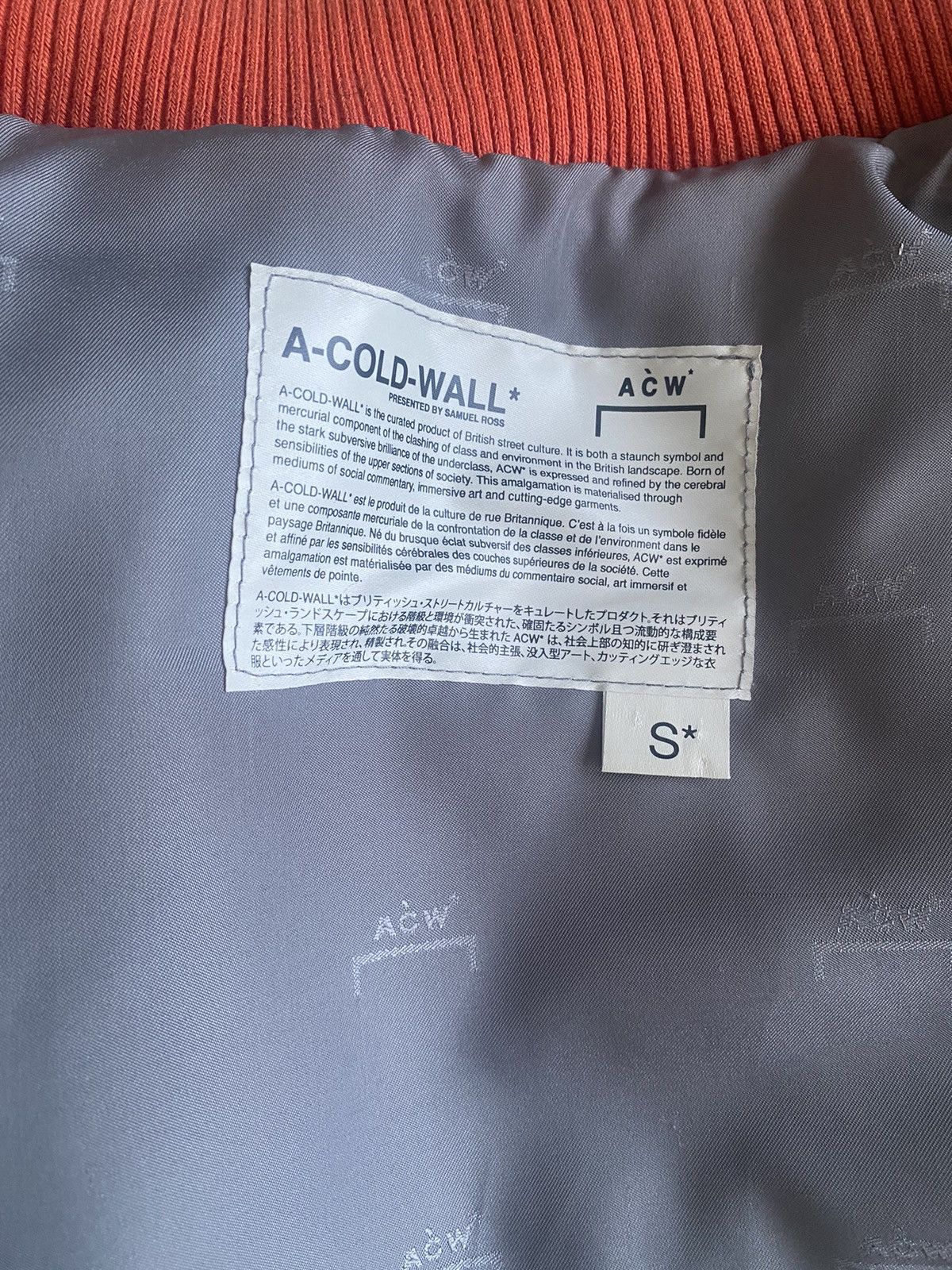 A-COLD-WALL* A Cold Wall Orange Asymmetrical Vest Size US S / EU 44-46 / 1 - 8 Thumbnail