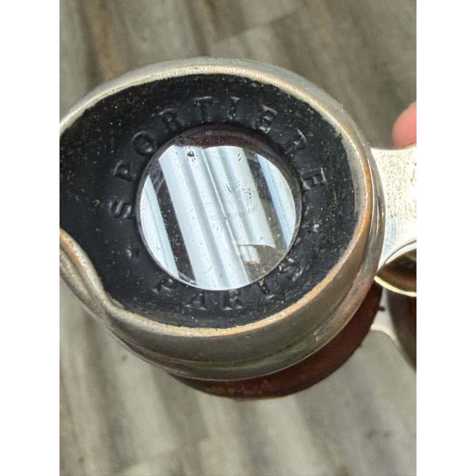 Other Antique Binoculars Sportiere Paris Glass Leather (Military?) Size ONE SIZE - 7 Thumbnail