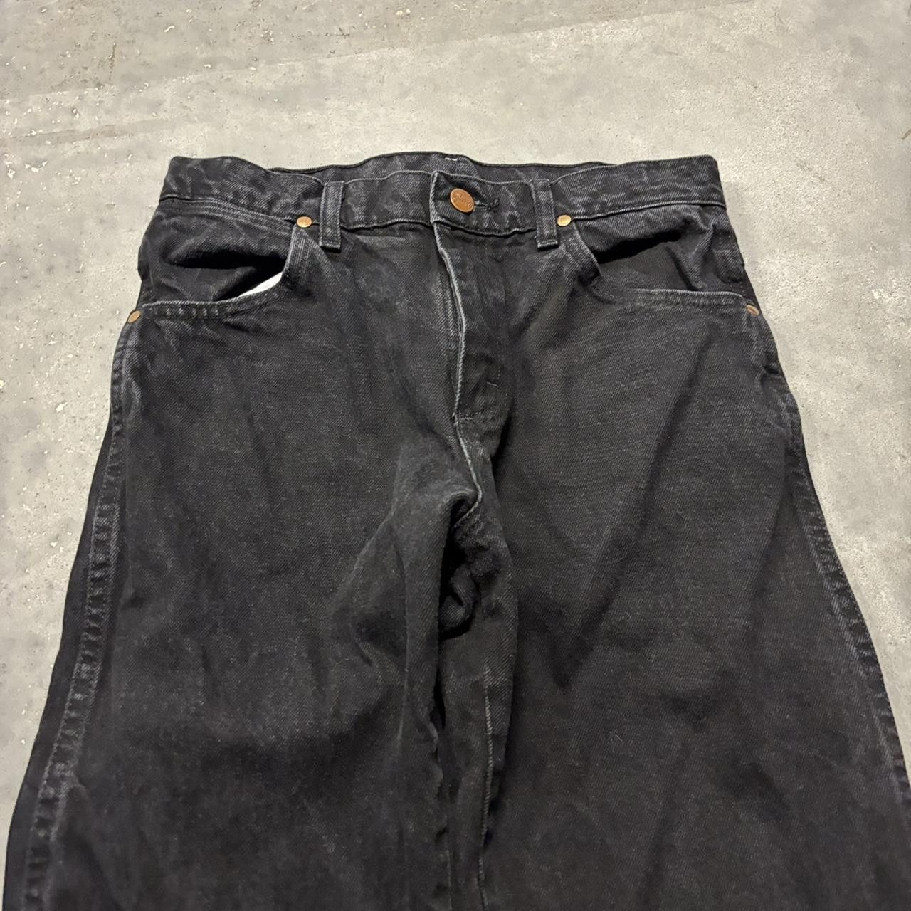 Hysteric Glamour × If Six Was Nine × Vintage Crazy Vintage Y2K/2000s Grunge Solid Black Essential Denim Jeans! Size US 27 - 5 Thumbnail
