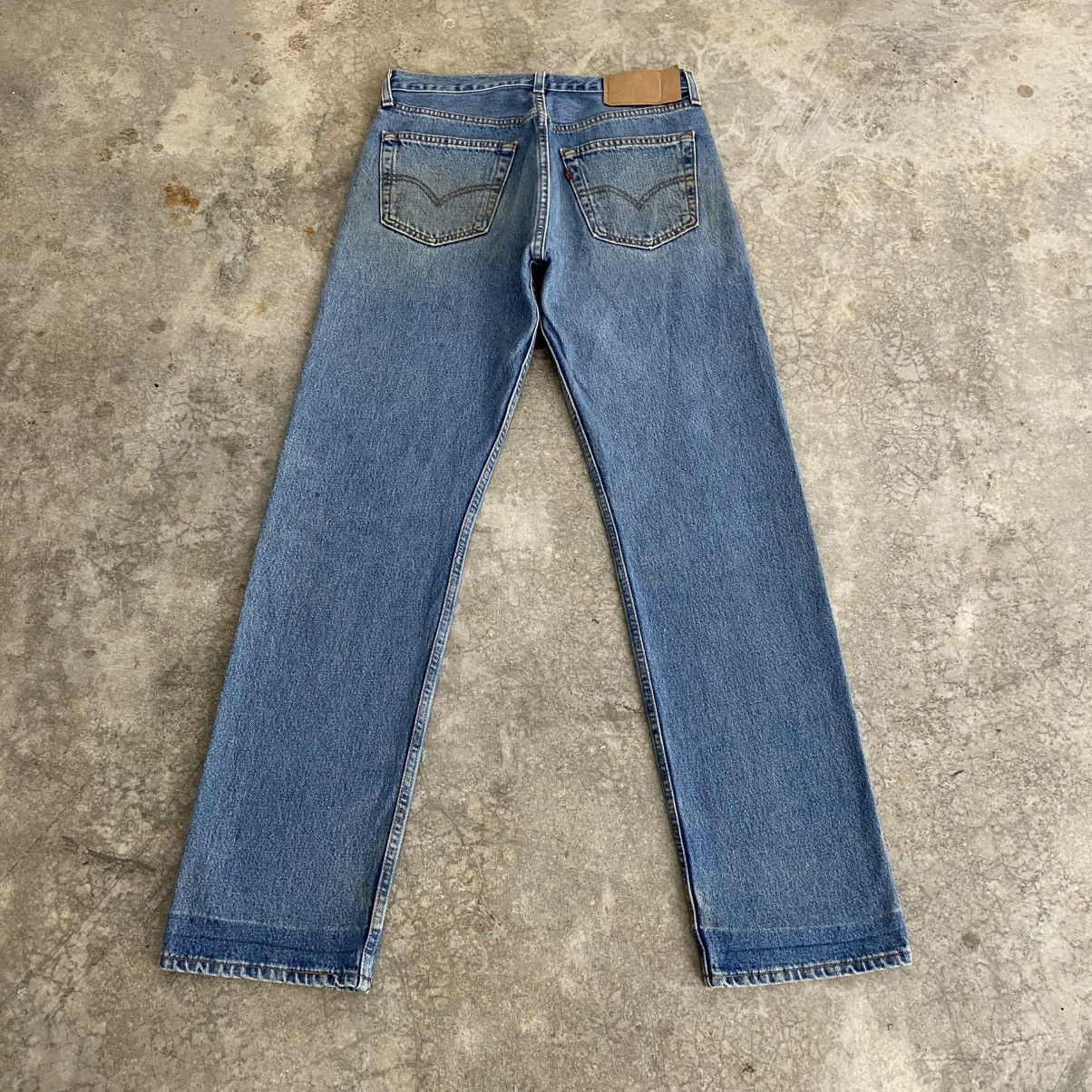 Levi's Size 31x32.5 Vintage 1997 Levis 501 Faded Blue Denim Jeans Size US 31 - 9 Thumbnail