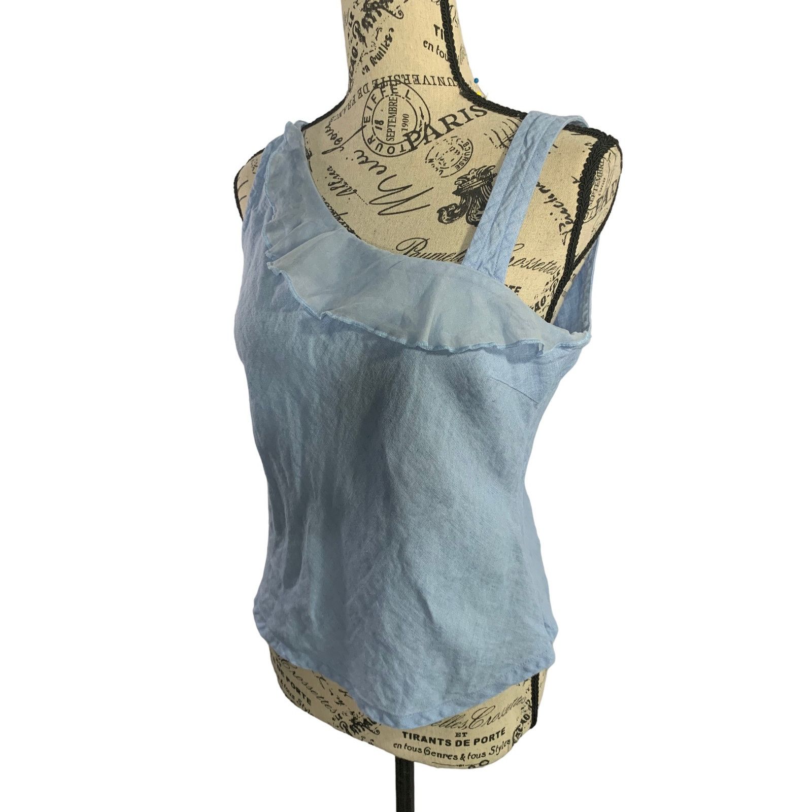 Willi Smith Willi Smith Tank Top 100% Linen Side Zip Women's size small Size S / US 4 / IT 40 - 4 Thumbnail