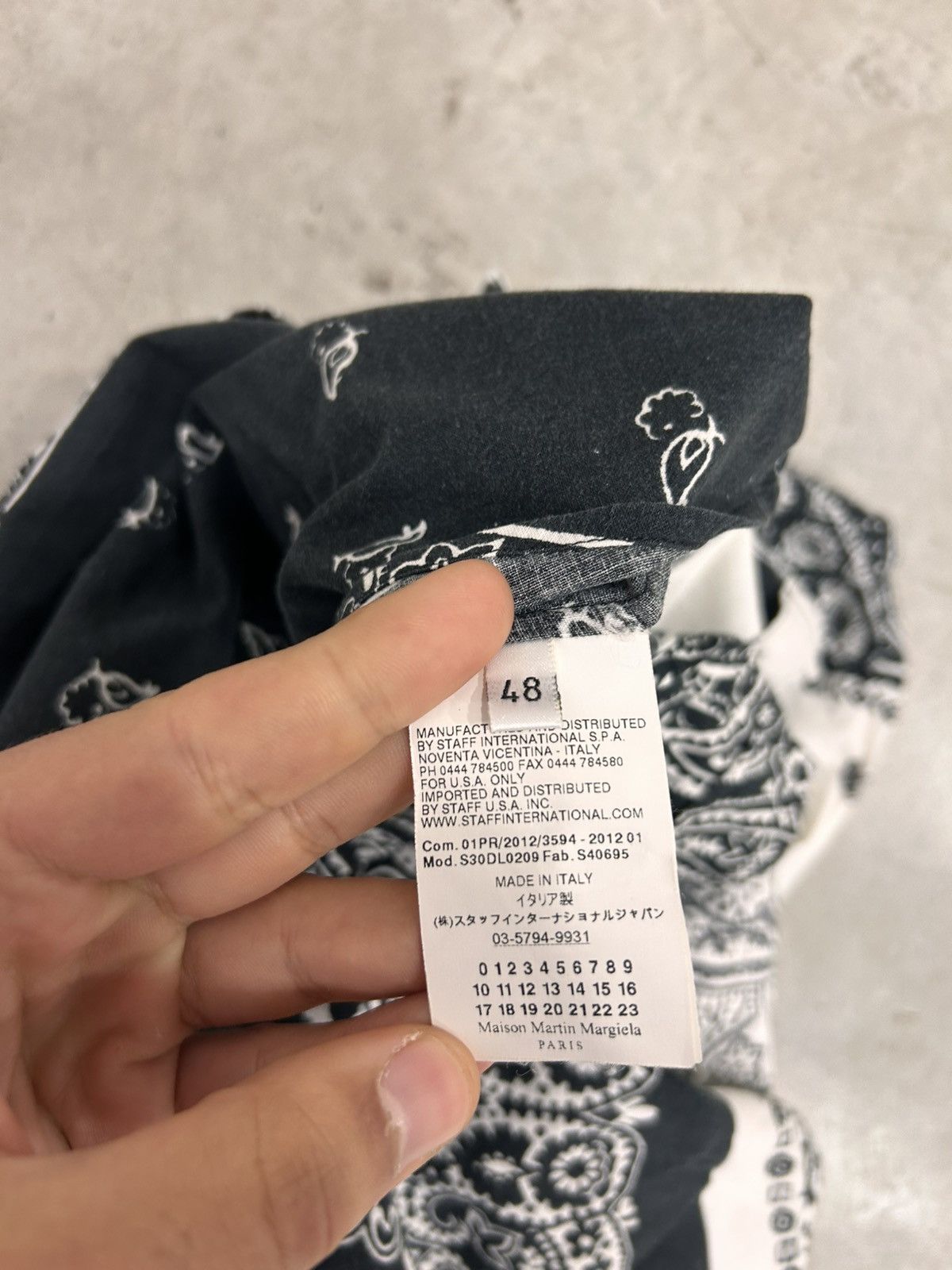 Maison Margiela Margiela 2012 Paisley / Patchwork Shirt [ Runway - Artisanal Size US M / EU 48-50 / 2 - 9 Thumbnail