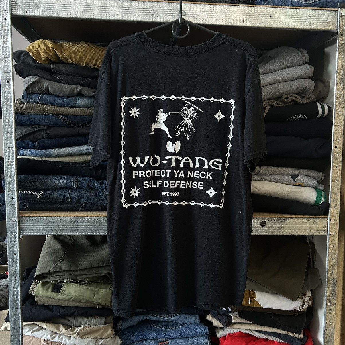 Wu-Tang Clan Vintage Wu Tang Clan Wu Wear big logo y2k streetwear tee Size US S / EU 44-46 / 1 - 2 Thumbnail