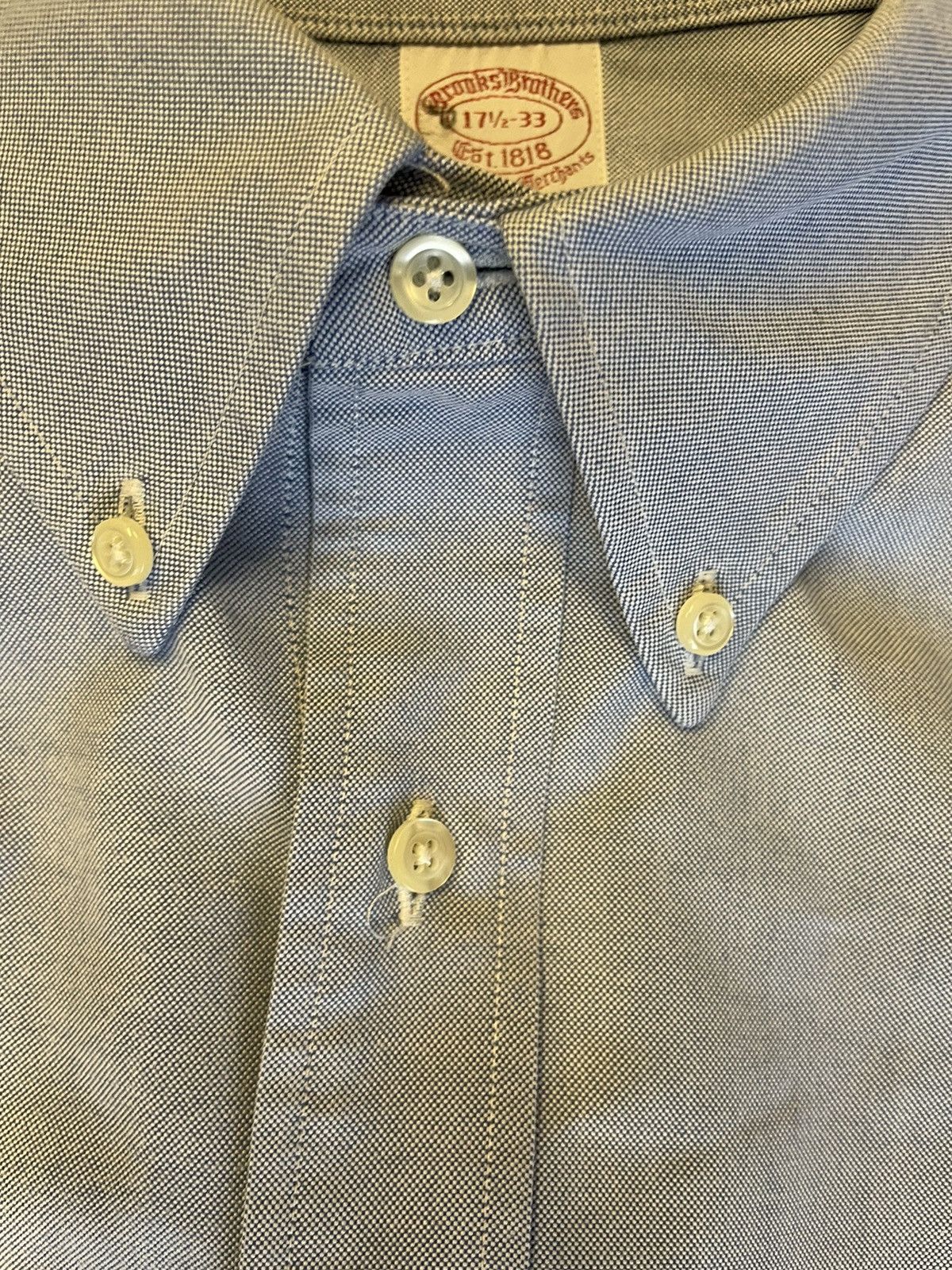 Brooks Brothers × Vintage Vintage Button Down Oxford Sport Shirt Size US XL / EU 56 / 4 - 4 Thumbnail