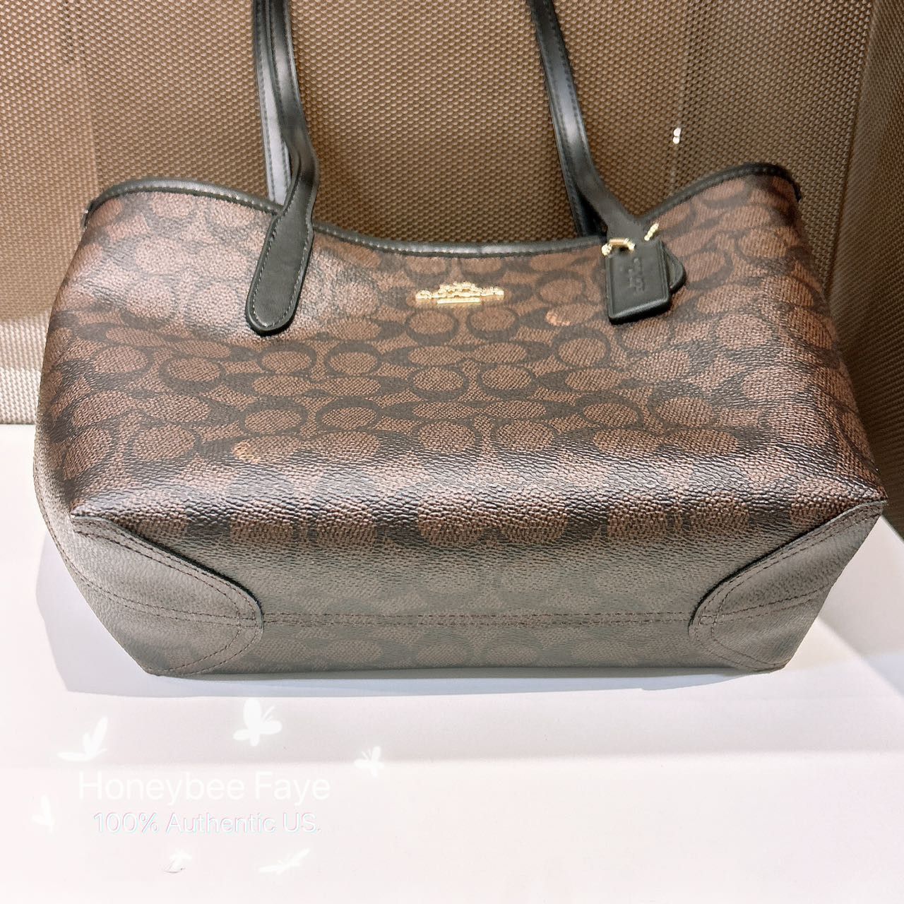 Coach Small City Tote Bag In Signature Canvas CU759 Size ONE SIZE - 8 Thumbnail