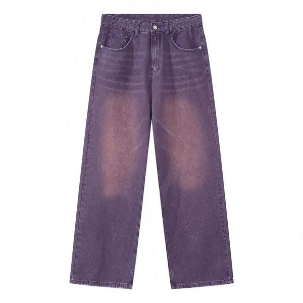 VIBE Personalized straight-leg purple wide-leg jeans Size US 32 / EU 48 - 6 Thumbnail