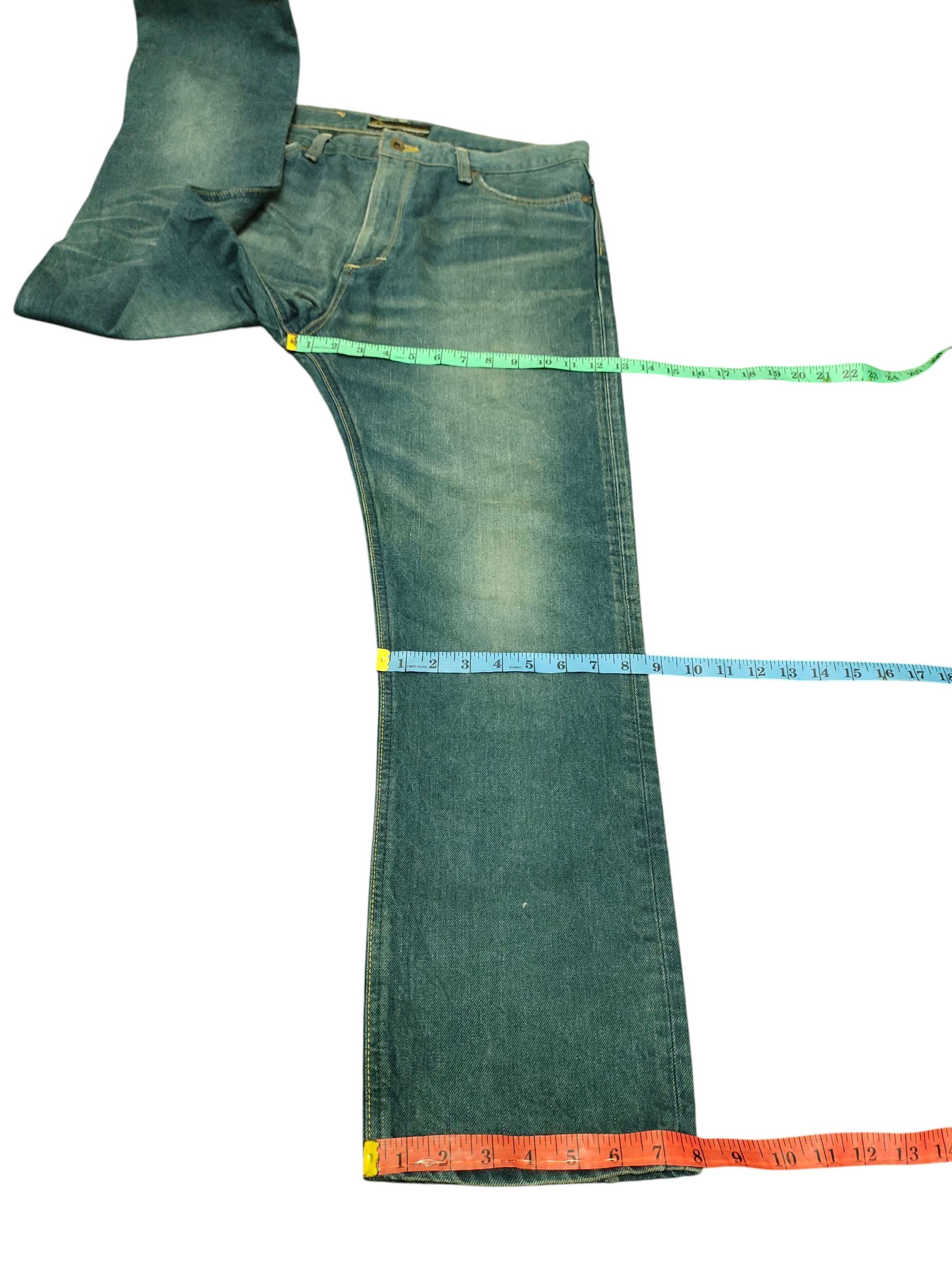 Undercover Lee X Men Melrose Japan Clawmark Faded Denim Jeans Size US 36 / EU 52 - 15 Thumbnail
