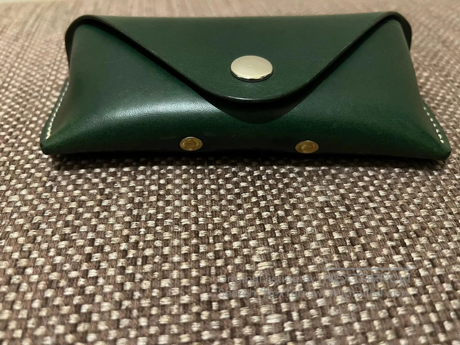 RRL Ralph Lauren RRL HK Dark Green Leather Glasses Case. Size ONE SIZE - 4 Thumbnail