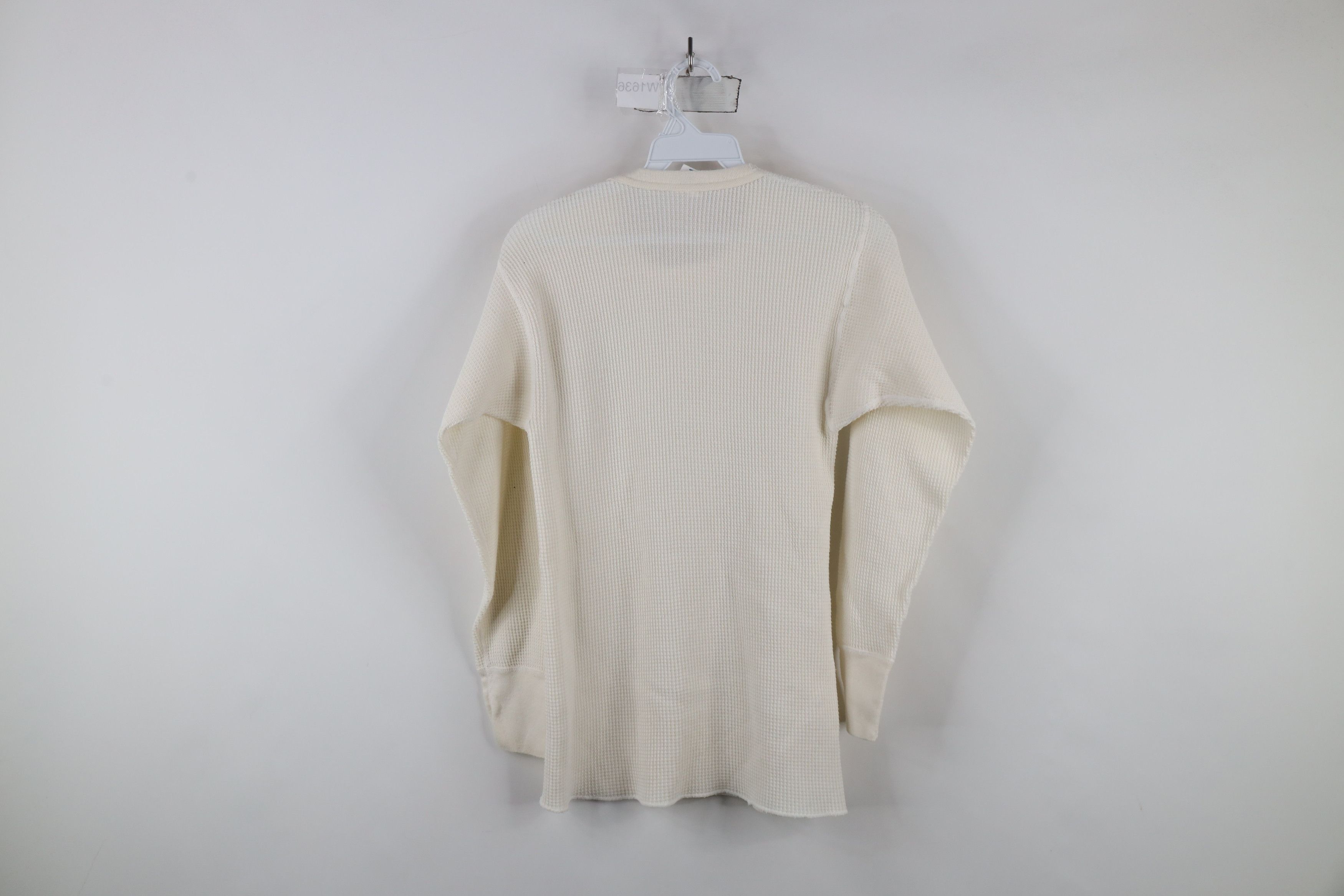 Vintage Vintage 90s Streetwear Waffle Knit Long Sleeve T-Shirt USA Size US L / EU 52-54 / 3 - 8 Thumbnail