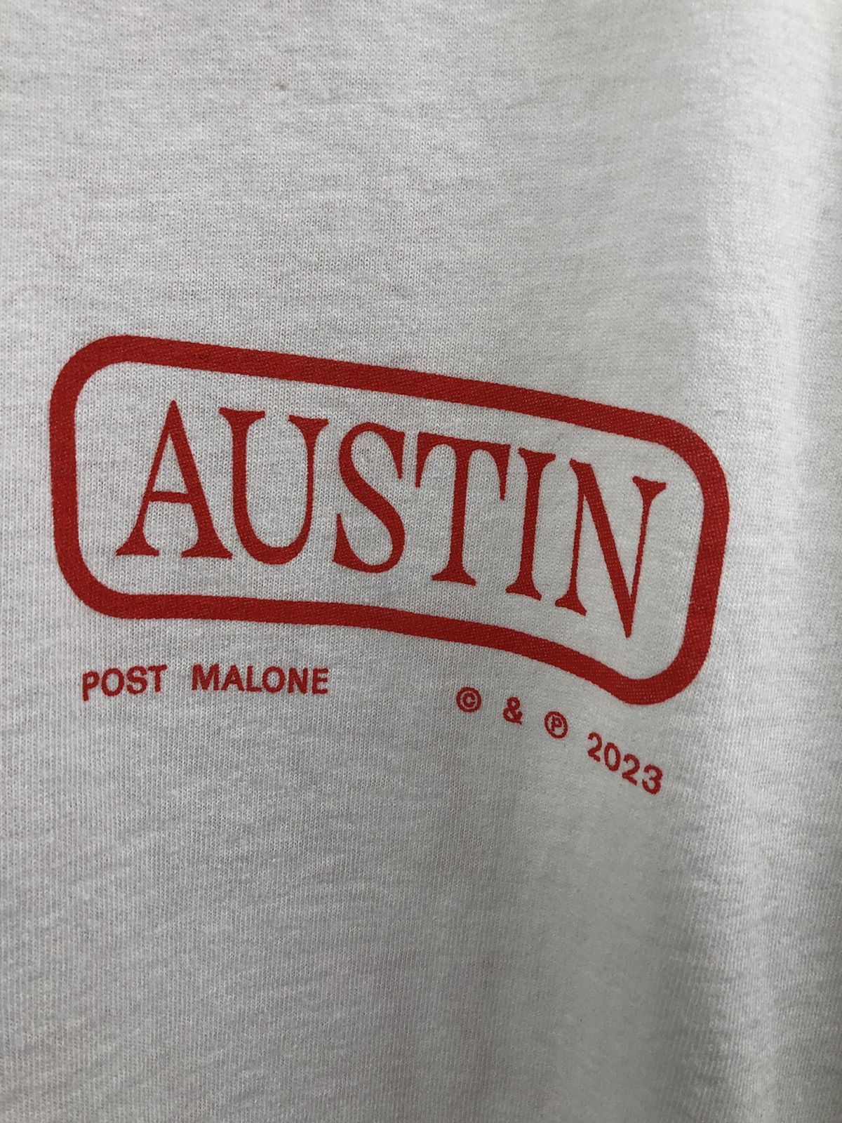 Rap Tees Post Malone 2023 VIP Austin Tour If Y’all White T-Shirt 2XL Size US XXL / EU 58 / 5 - 4 Thumbnail